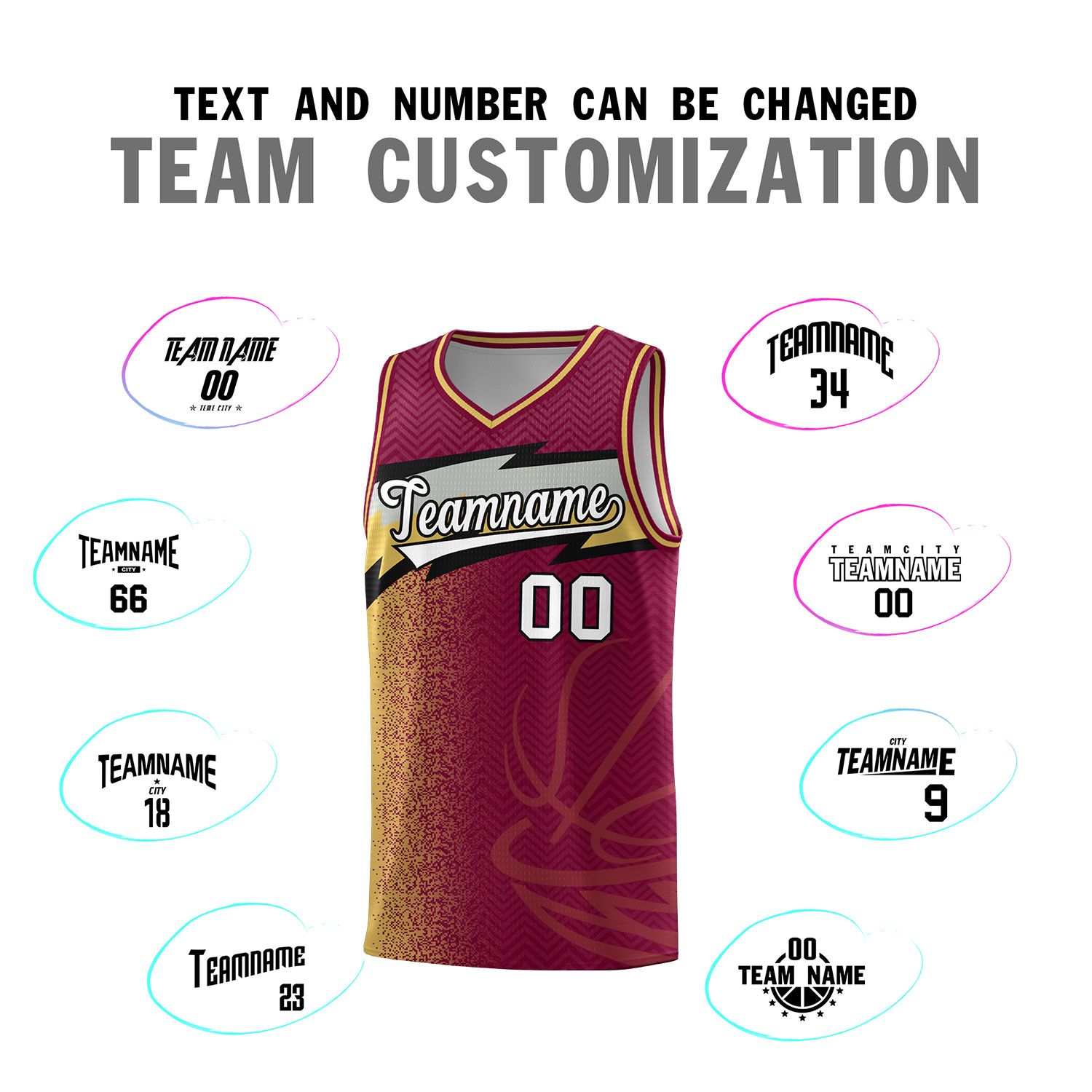 Custom Crimson Dot Scatter Graffiti Pattern Sports Uniform Basketball Jersey