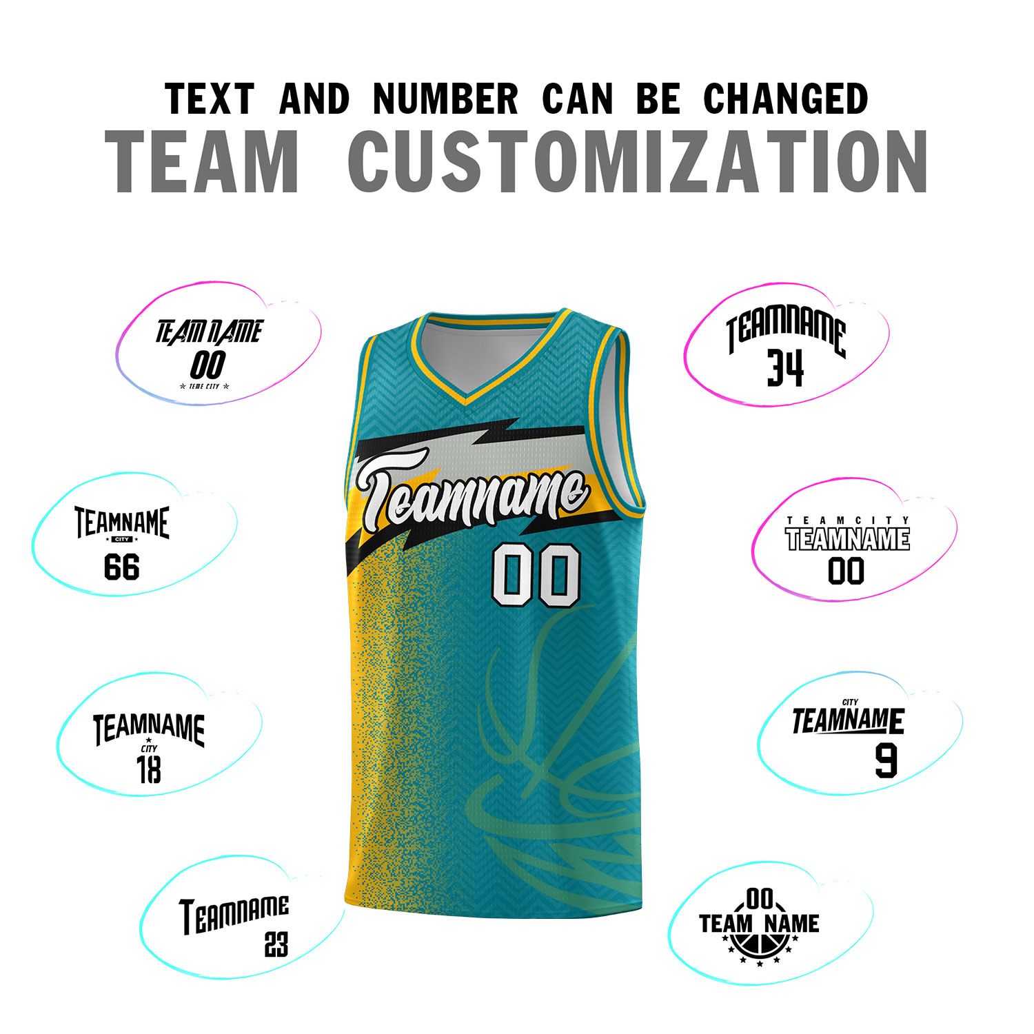 Custom Aqua Dot Scatter Graffiti Pattern Sports Uniform Basketball Jersey