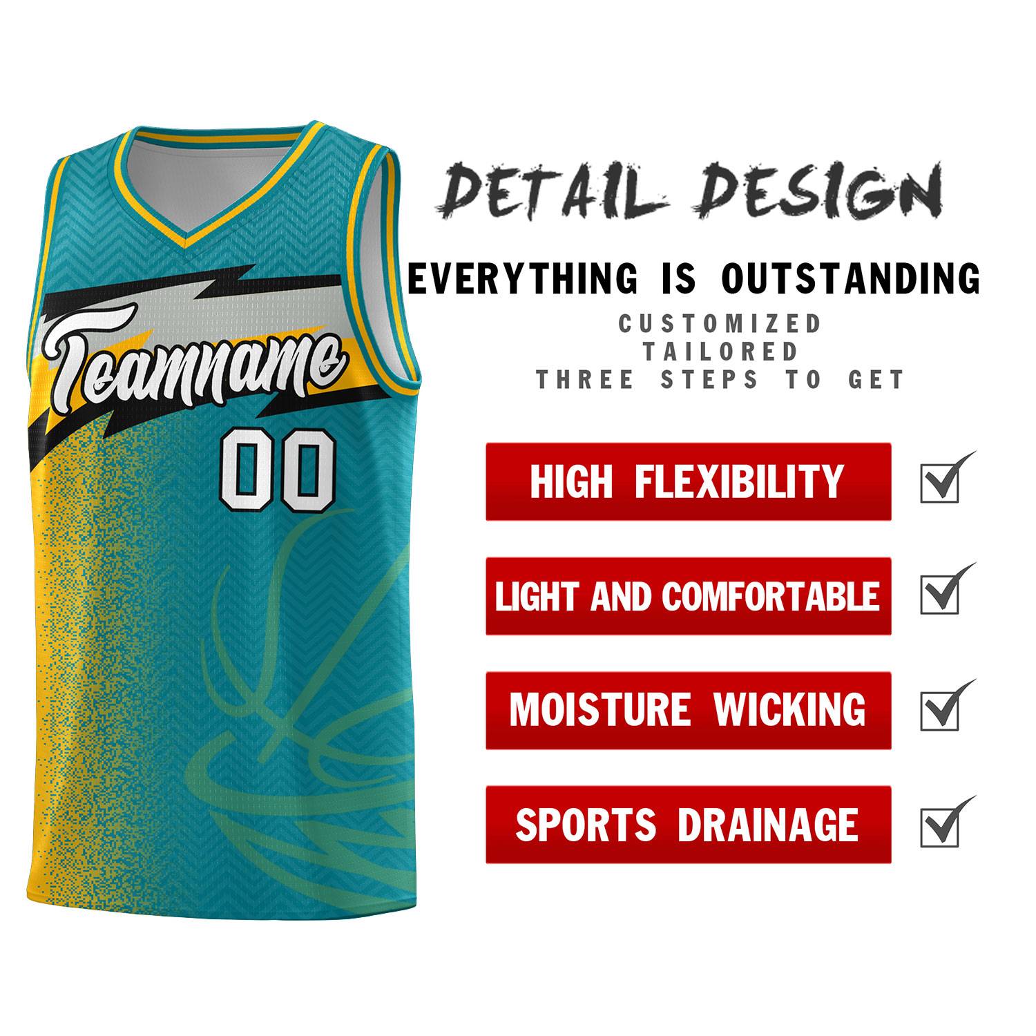 Custom Aqua Dot Scatter Graffiti Pattern Sports Uniform Basketball Jersey