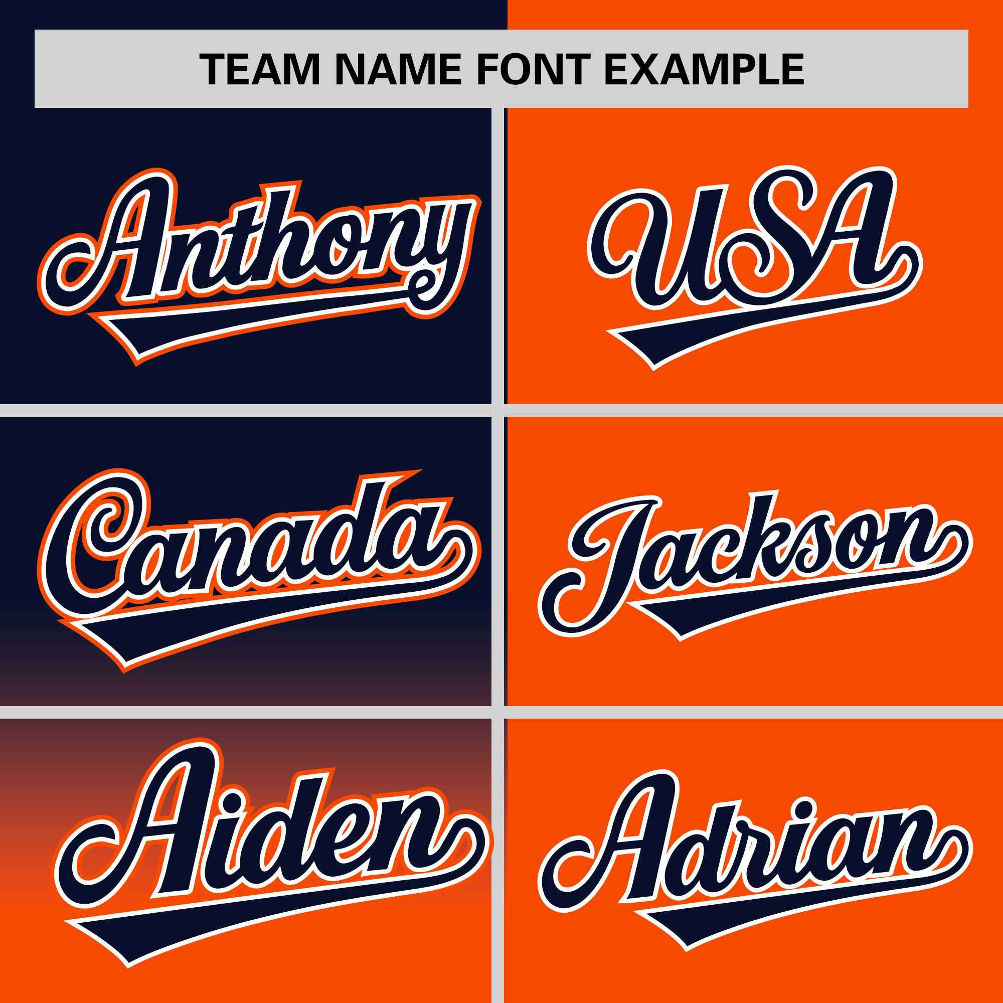 Custom Orange Navy Personalized Half Gradient Design Authentic Baseball Jersey