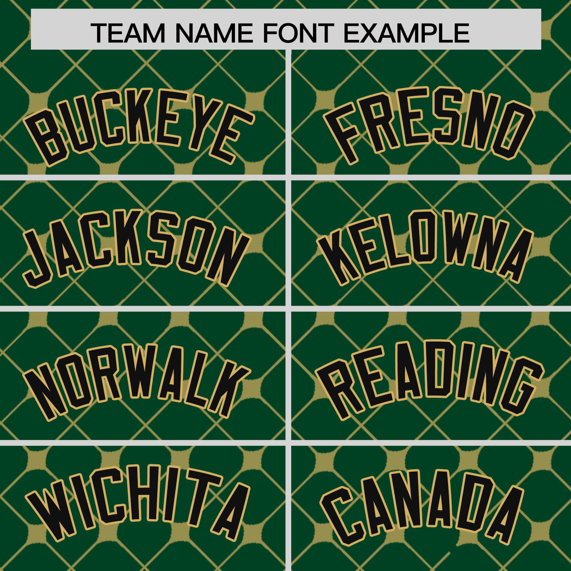 Custom Green-Old Gold Plaid Design Authentic Baseball Jersey