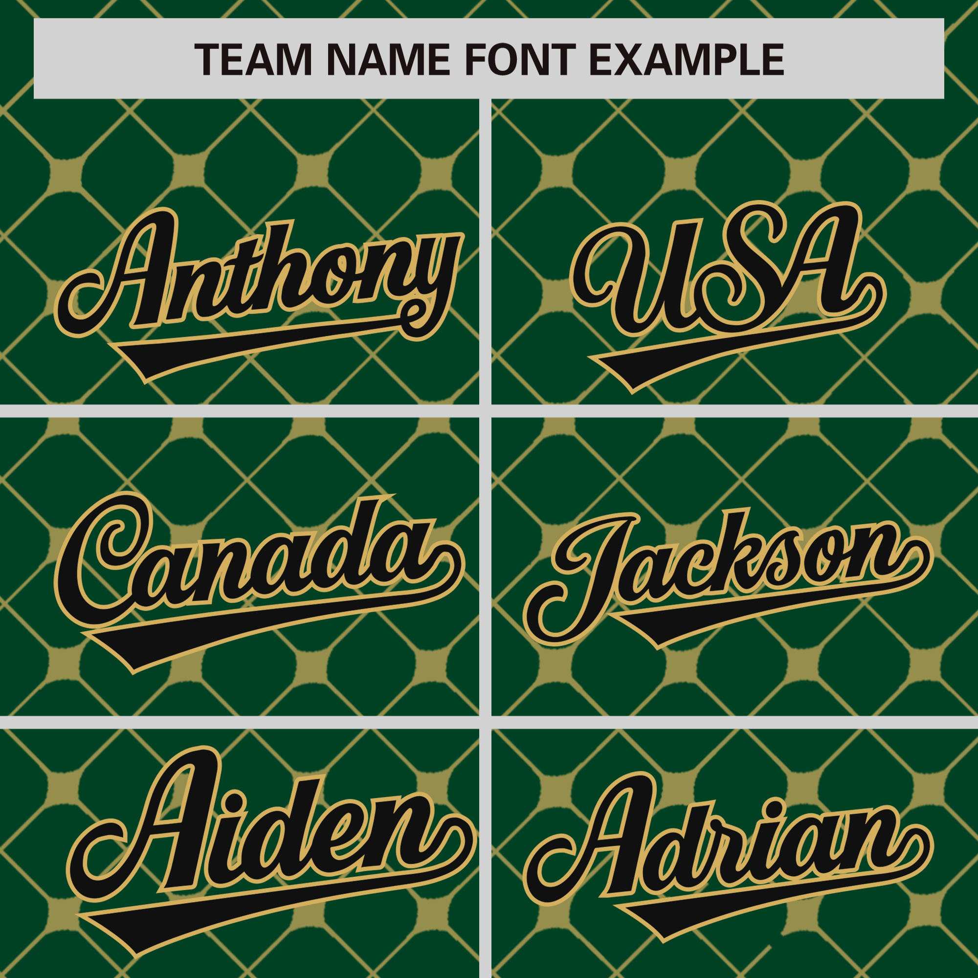 Custom Green-Old Gold Plaid Design Authentic Baseball Jersey