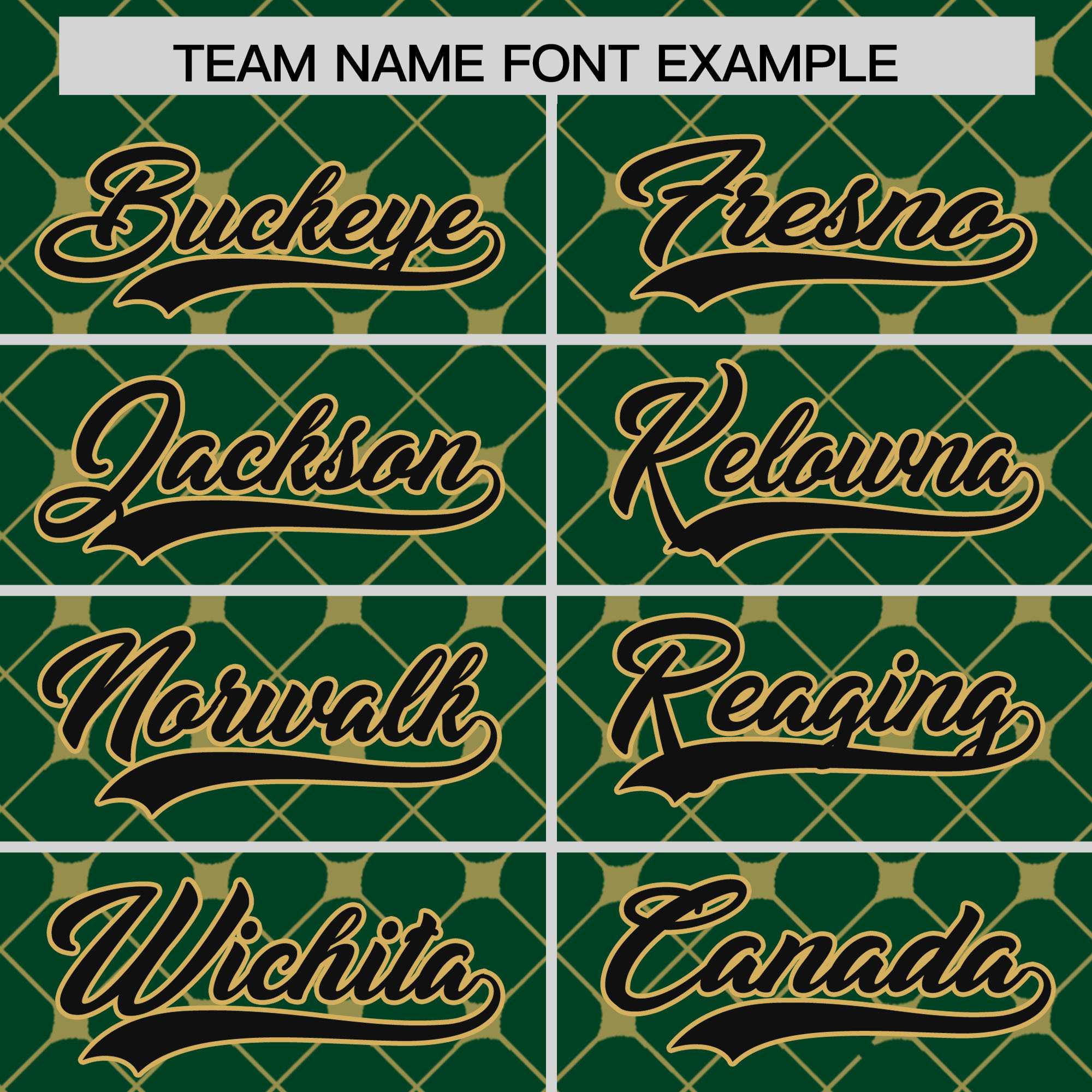 Custom Green-Old Gold Plaid Design Authentic Baseball Jersey