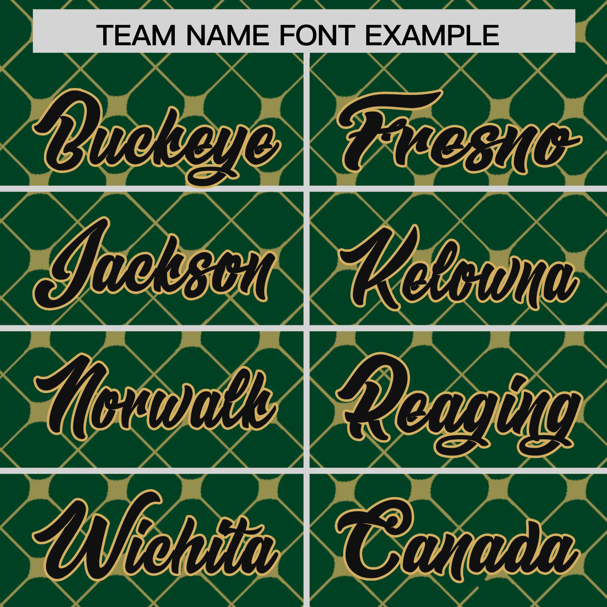 Custom Green-Old Gold Plaid Design Authentic Baseball Jersey