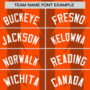 Custom Orange Texas Orange Raglan Sleeves Blade Pattern Authentic Baseball Jersey