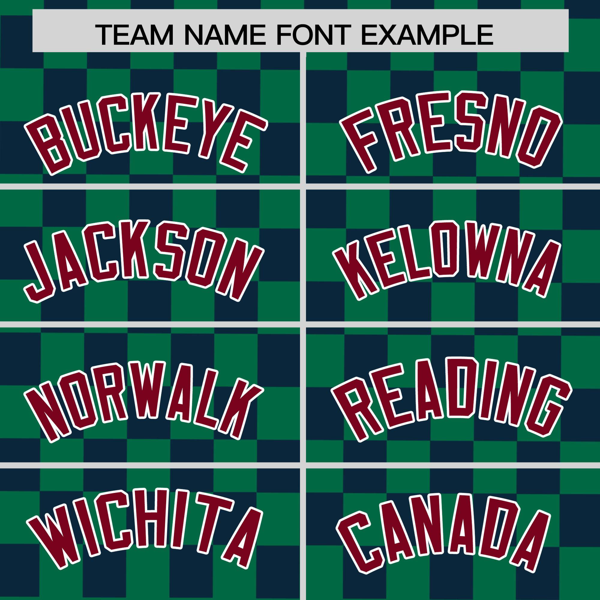 Custom Kelly Green Navy Personalized Plaid Fashion Design Authentic Baseball Jersey