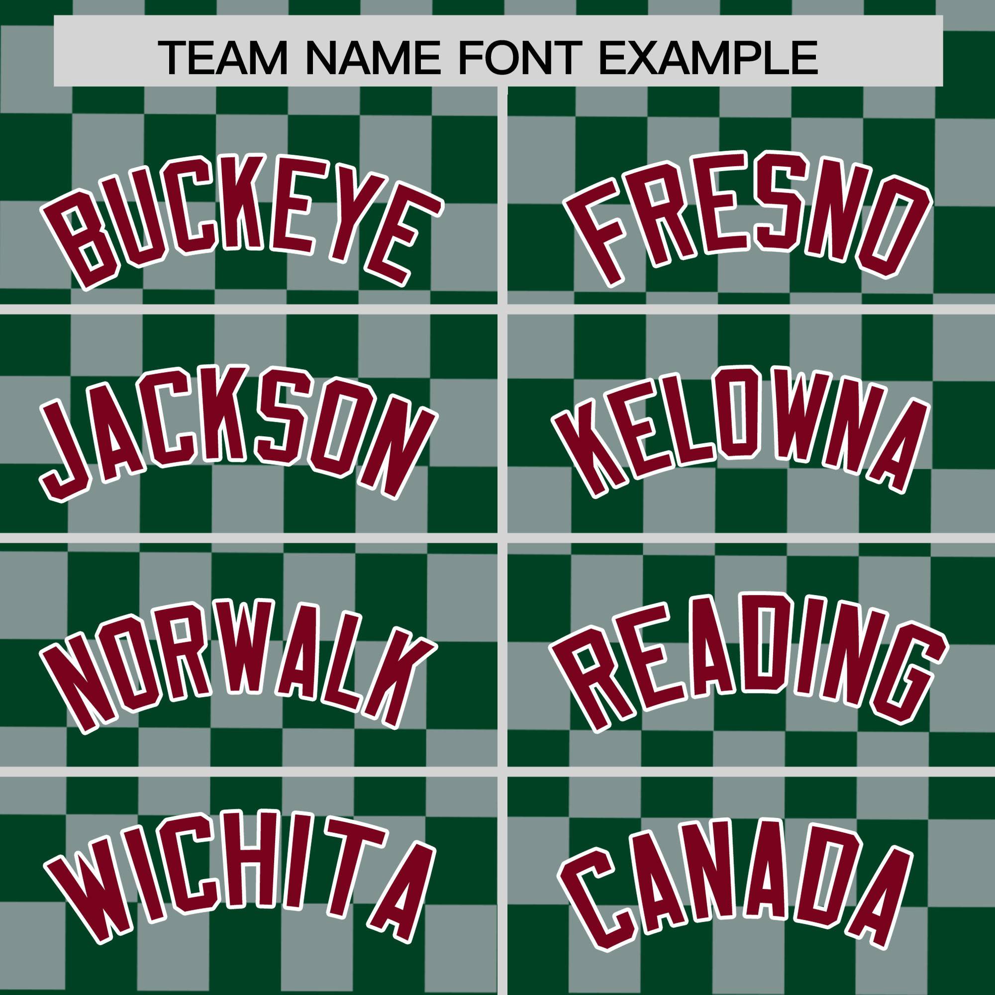 Custom Green Gray Personalized Plaid Fashion Design Authentic Baseball Jersey