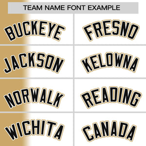 Custom White Old Gold Pinstripe Personalized Gradient Authentic Baseball Jersey