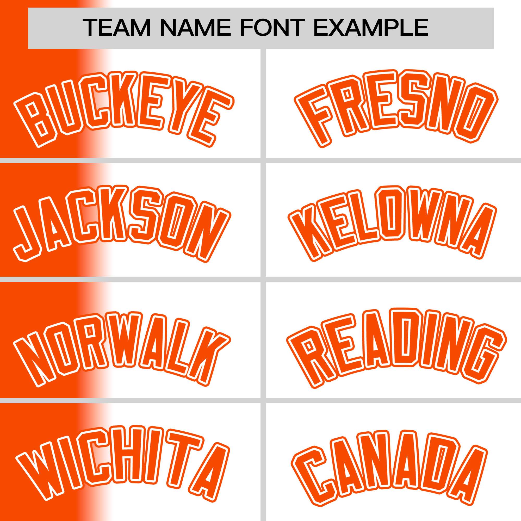 Custom White Orange Pinstripe Personalized Gradient Authentic Baseball Jersey