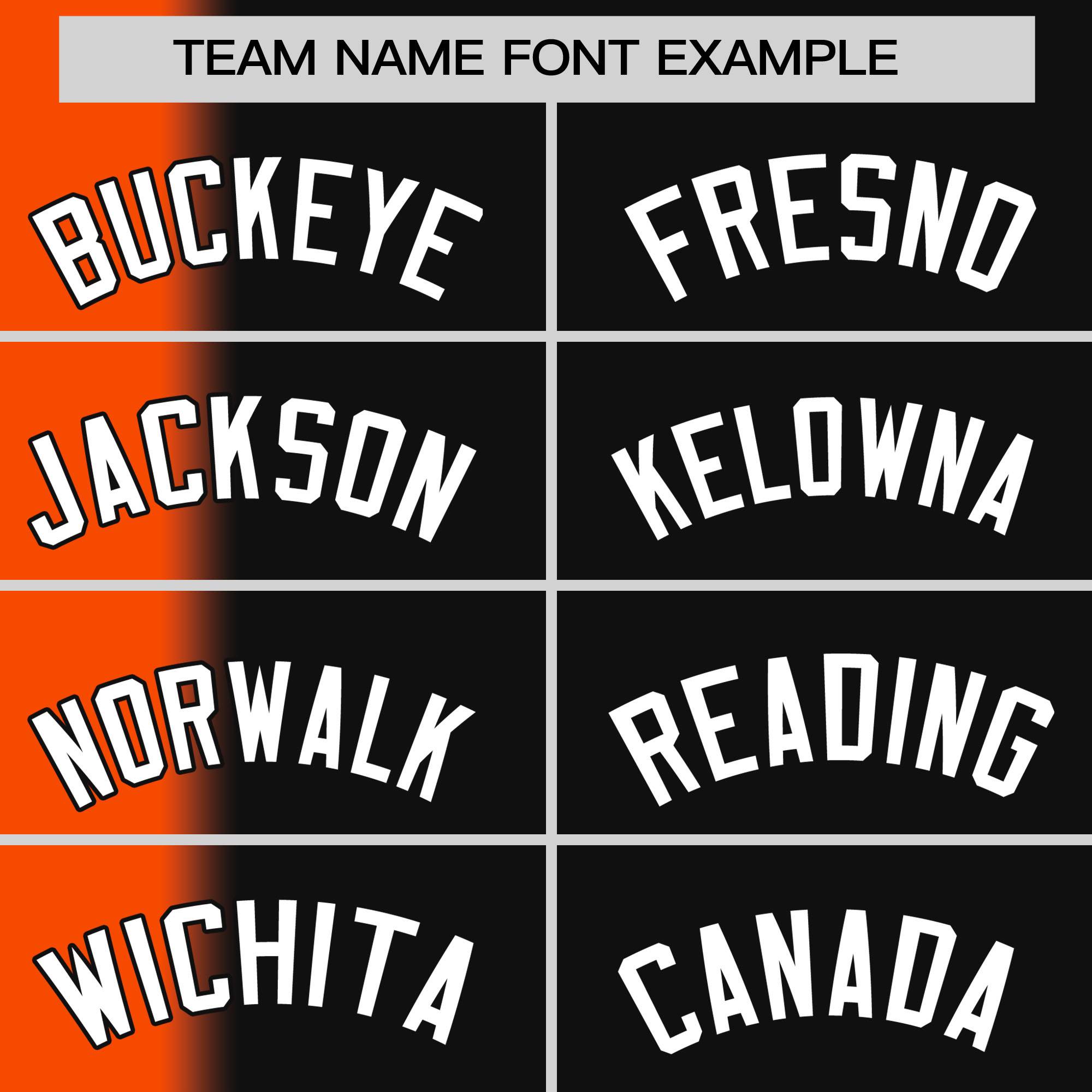 Custom Black Orange Pinstripe Personalized Gradient Authentic Baseball Jersey