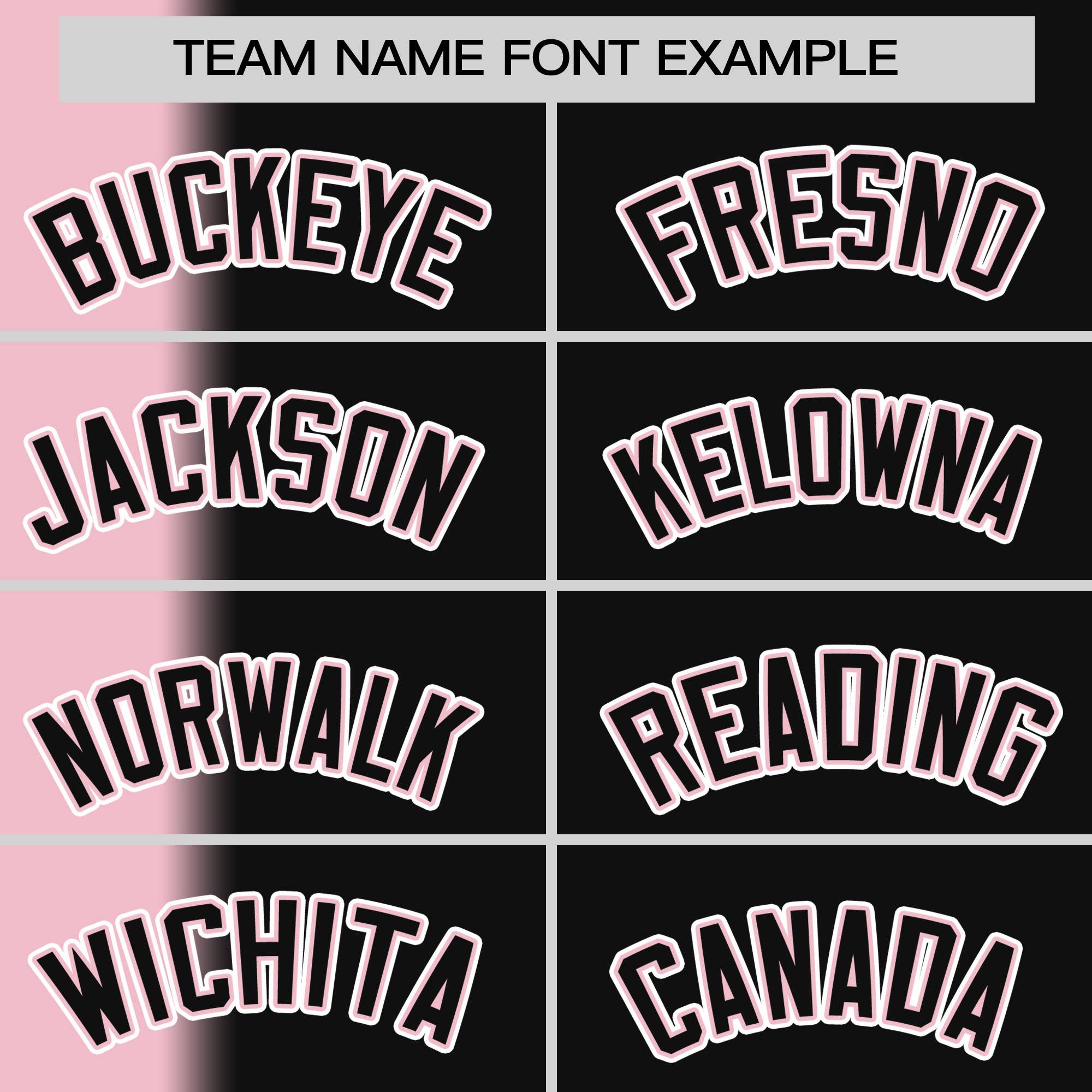 Custom Black Light Pink Pinstripe Personalized Gradient Authentic Baseball Jersey