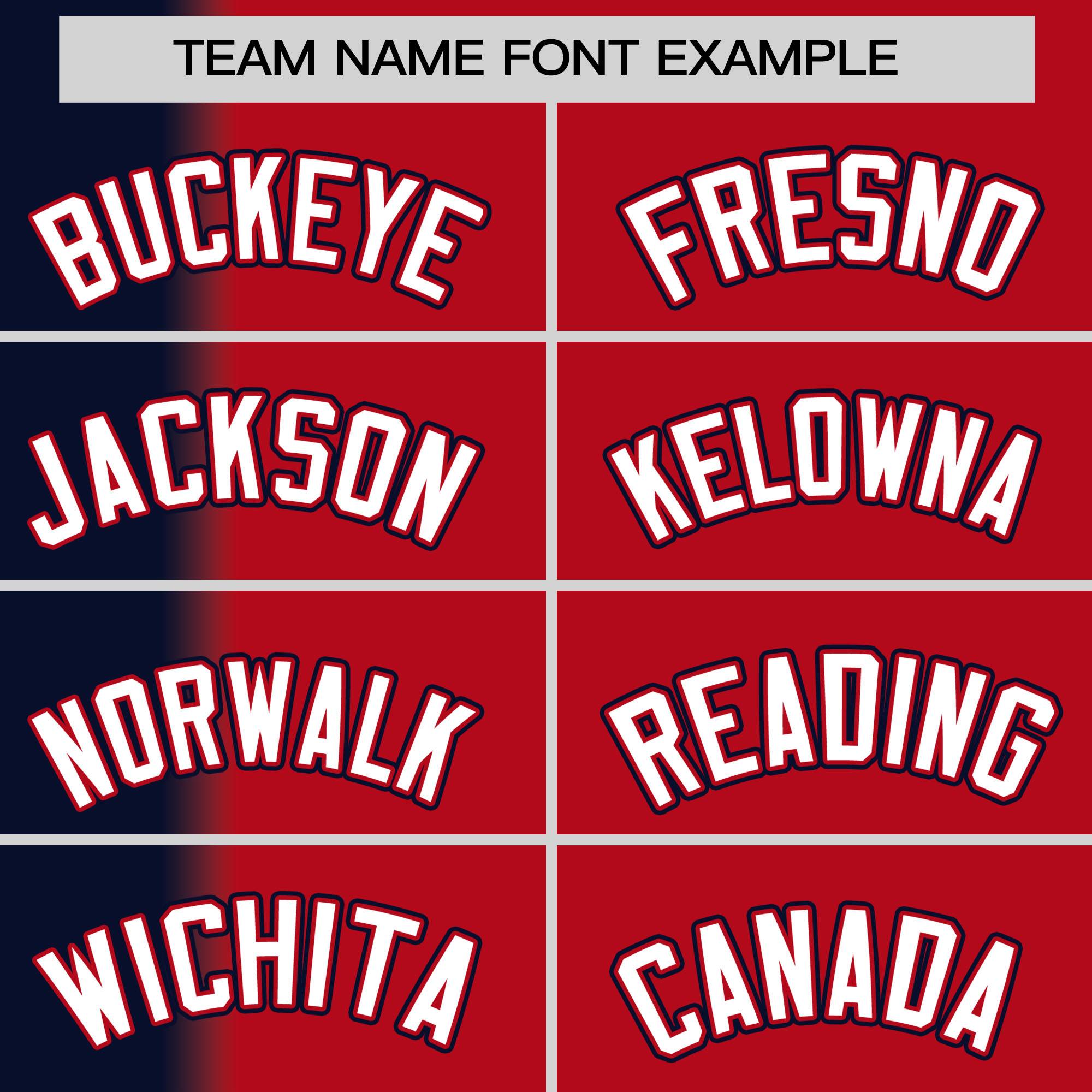 Custom Red Navy Pinstripe Personalized Gradient Authentic Baseball Jersey