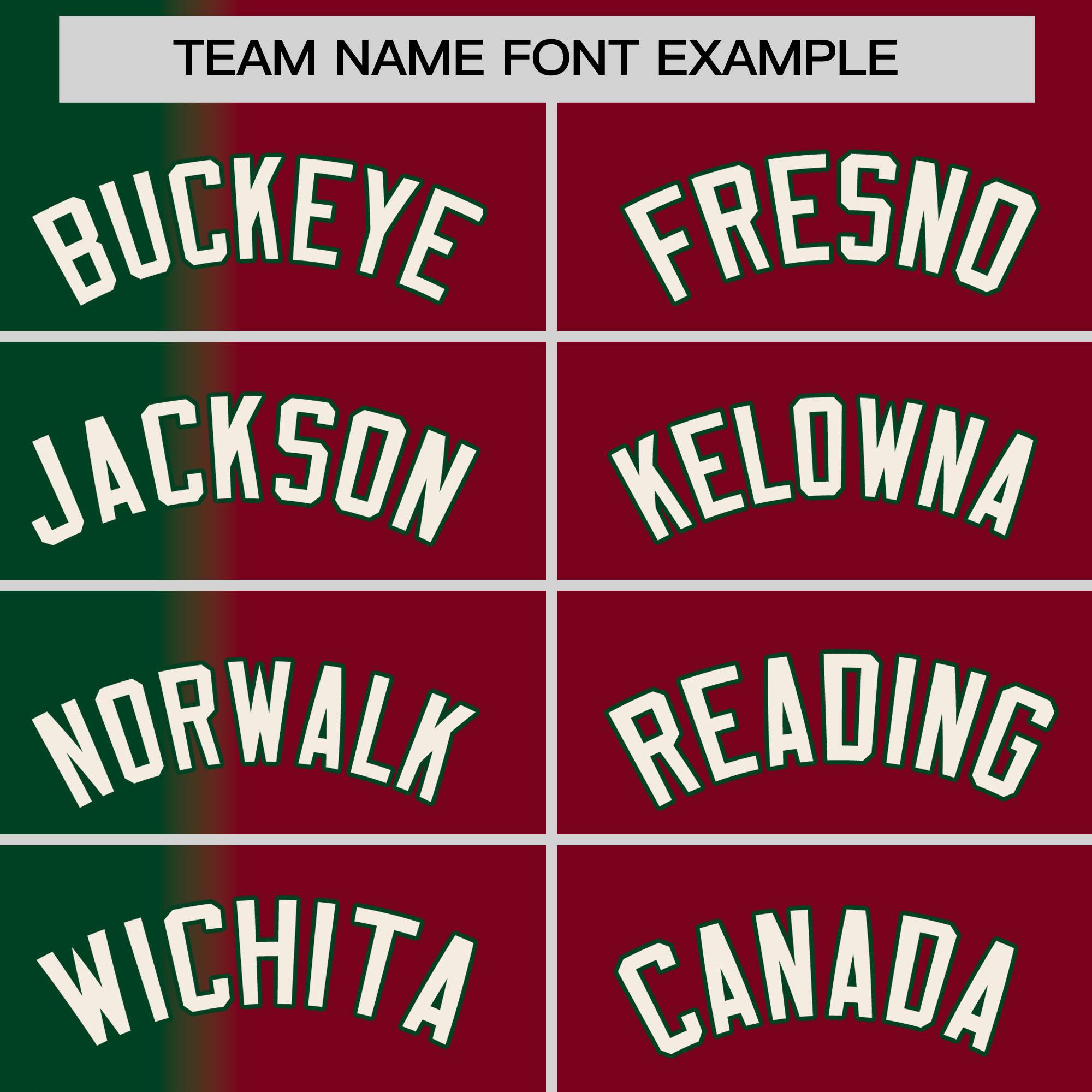 Custom Crimson Green Pinstripe Personalized Gradient Authentic Baseball Jersey