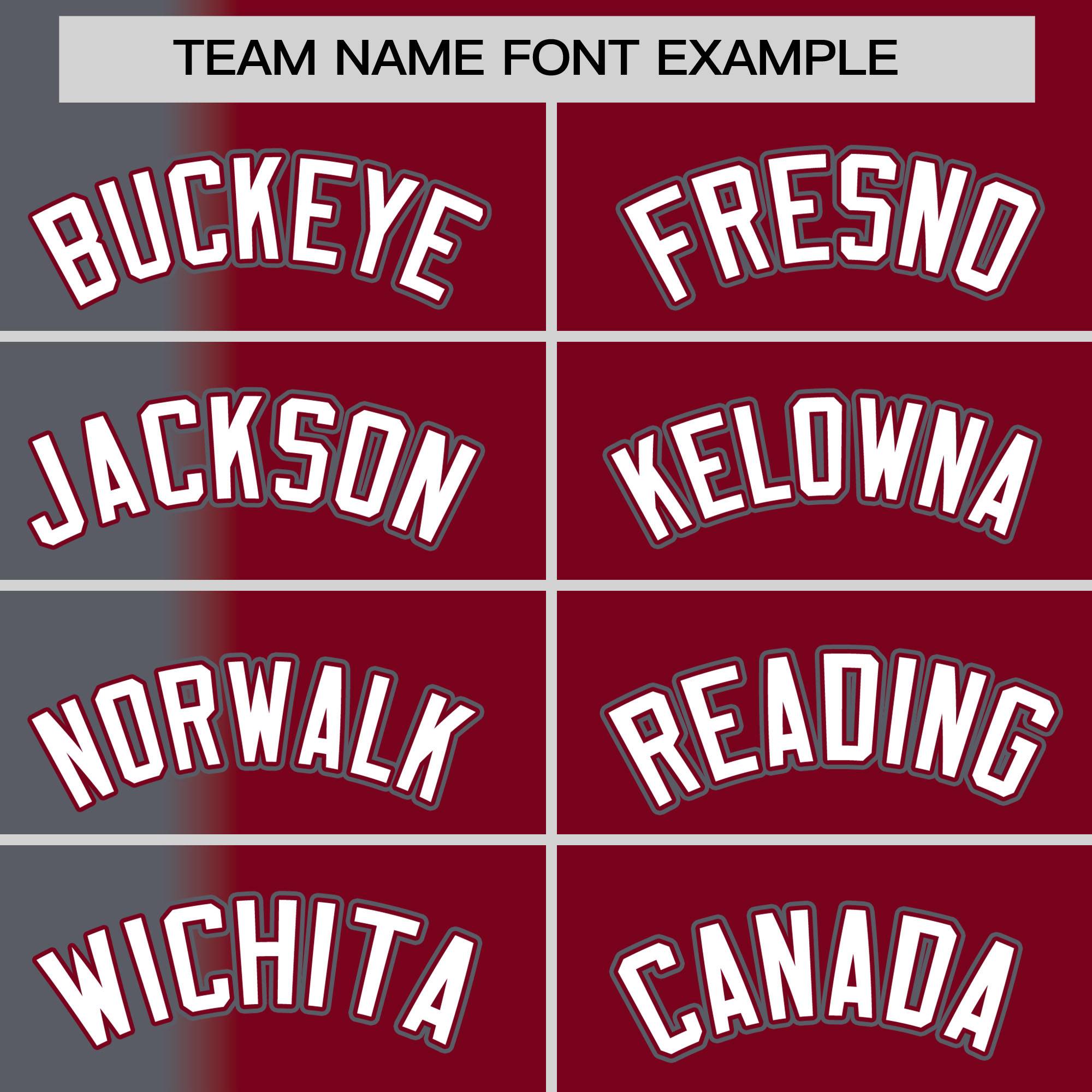 Custom Crimson Dark Gray Pinstripe Personalized Gradient Authentic Baseball Jersey