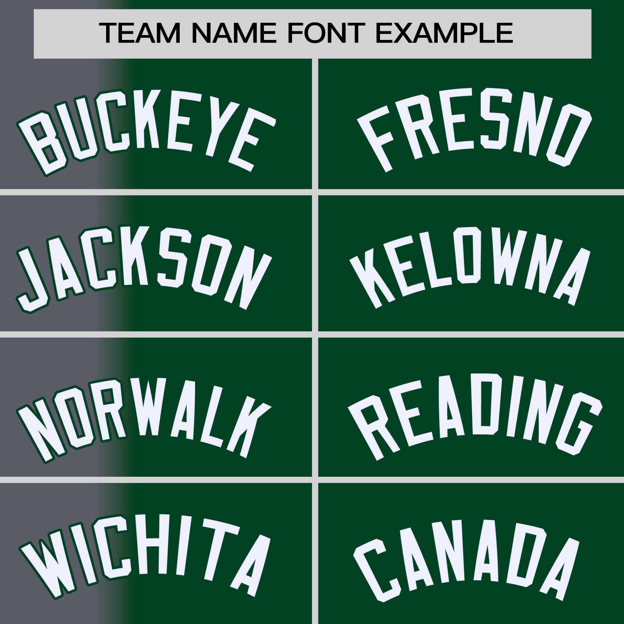 Custom Green Dark Gray Pinstripe Personalized Gradient Authentic Baseball Jersey