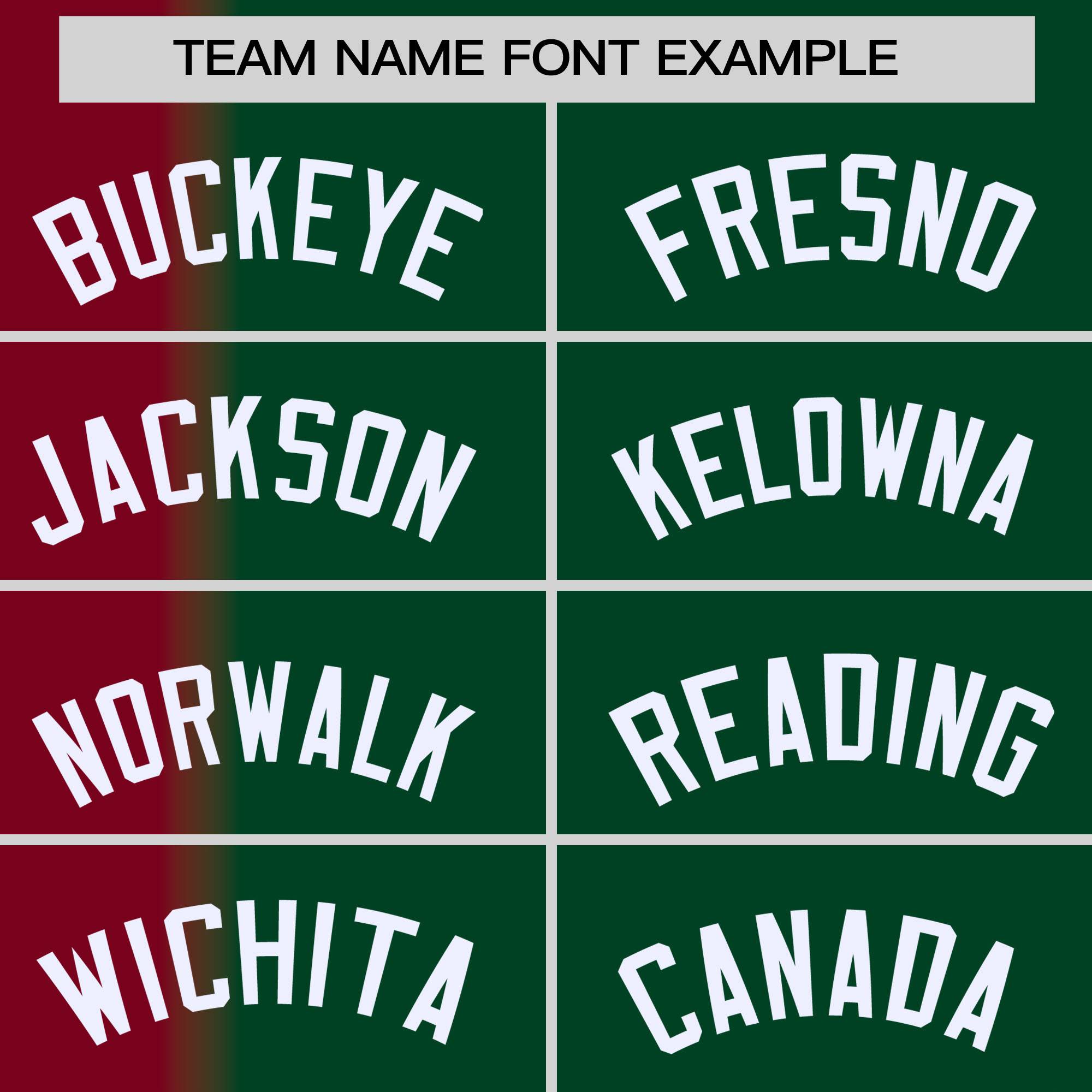 Custom Green Crimson Pinstripe Personalized Gradient Authentic Baseball Jersey