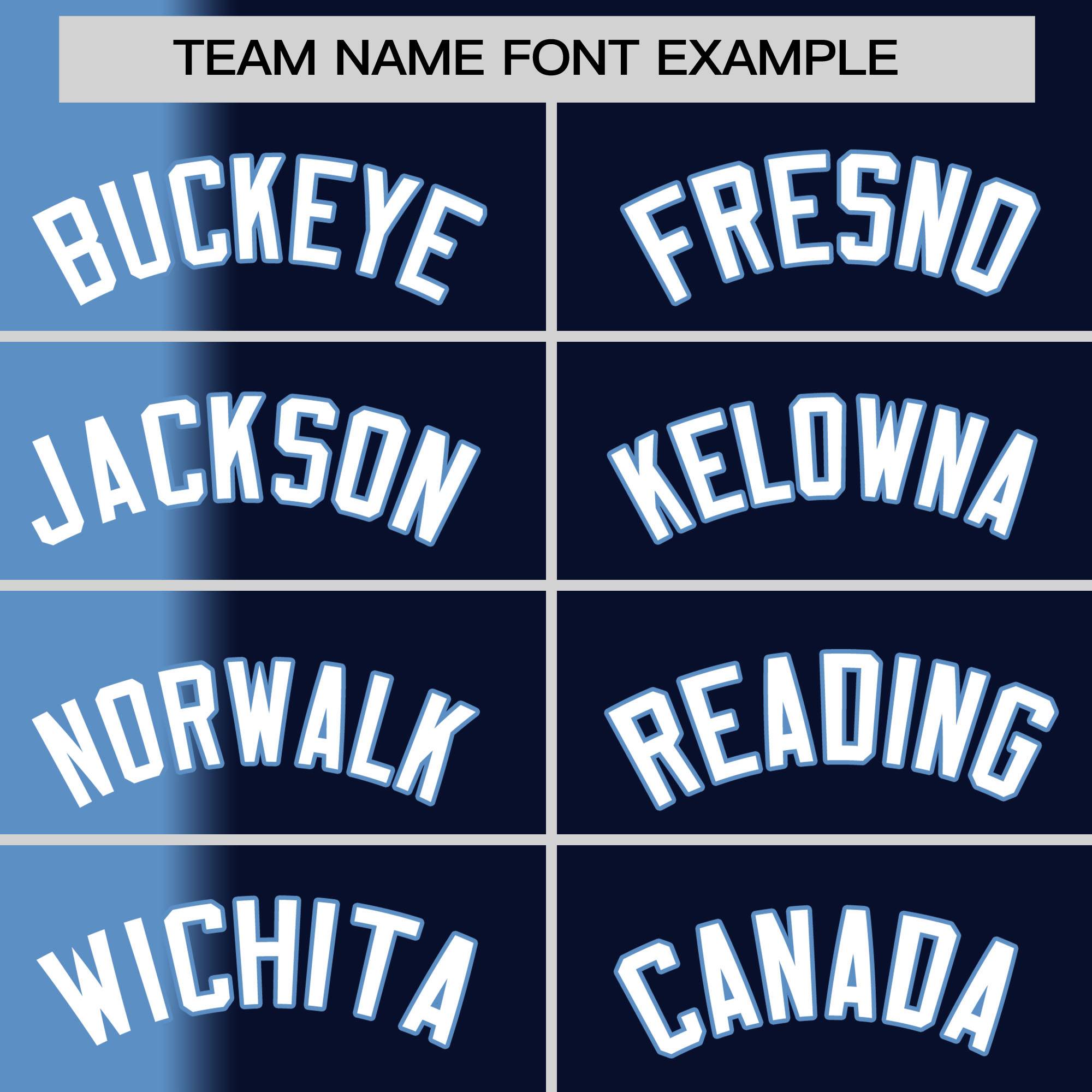 Custom Navy Light Blue Pinstripe Personalized Gradient Authentic Baseball Jersey