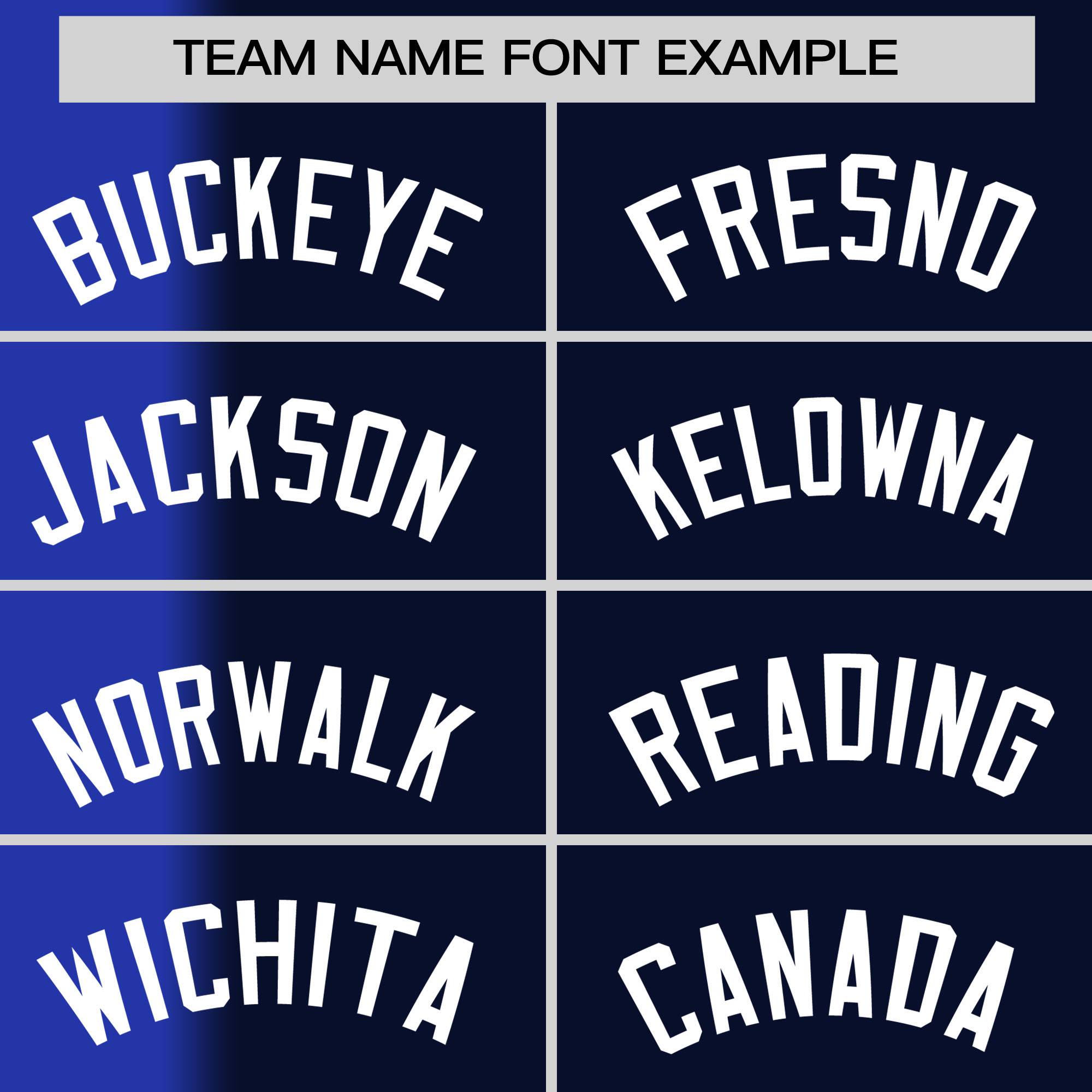 Custom Navy Royal Pinstripe Personalized Gradient Authentic Baseball Jersey