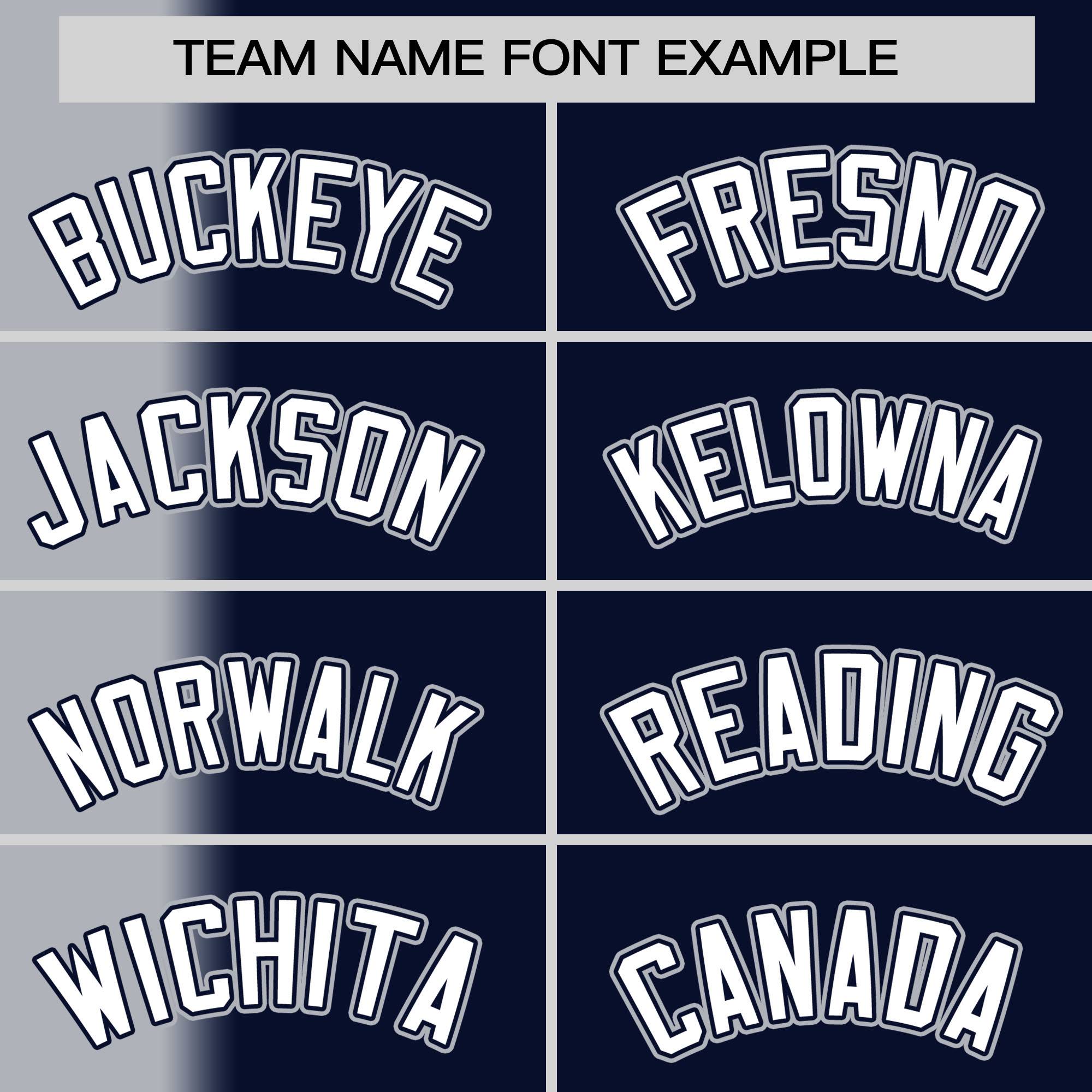 Custom Navy Gray Pinstripe Personalized Gradient Authentic Baseball Jersey