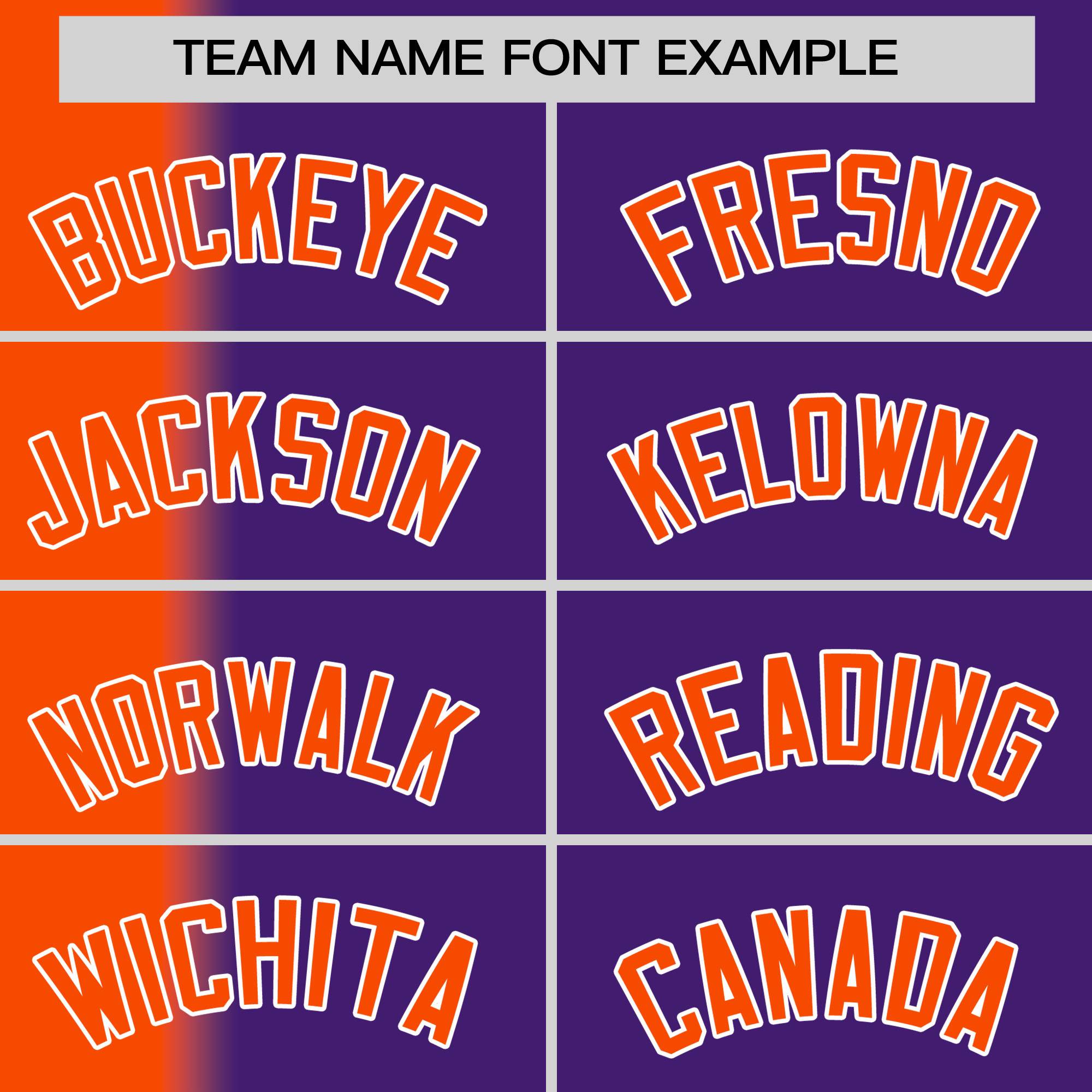 Custom Purple Orange Pinstripe Personalized Gradient Authentic Baseball Jersey