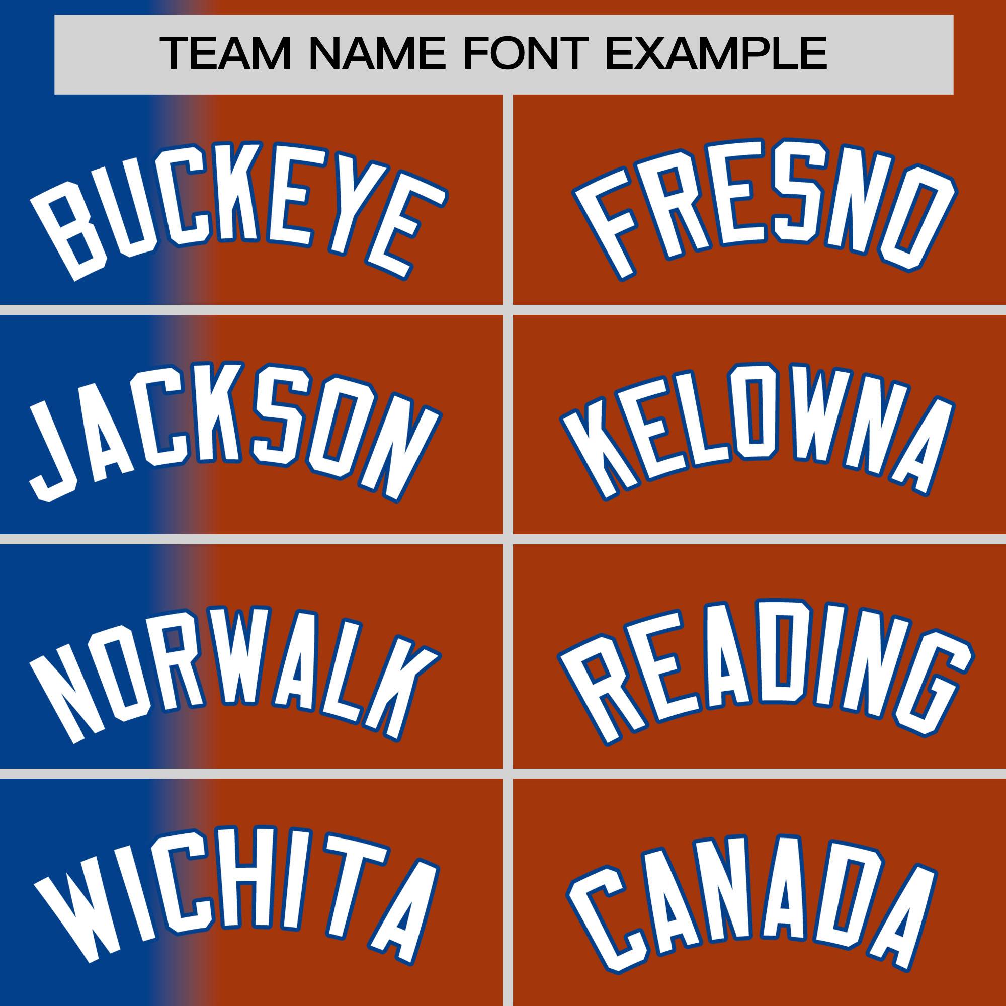 Custom Texas Orange Royal Pinstripe Personalized Gradient Authentic Baseball Jersey