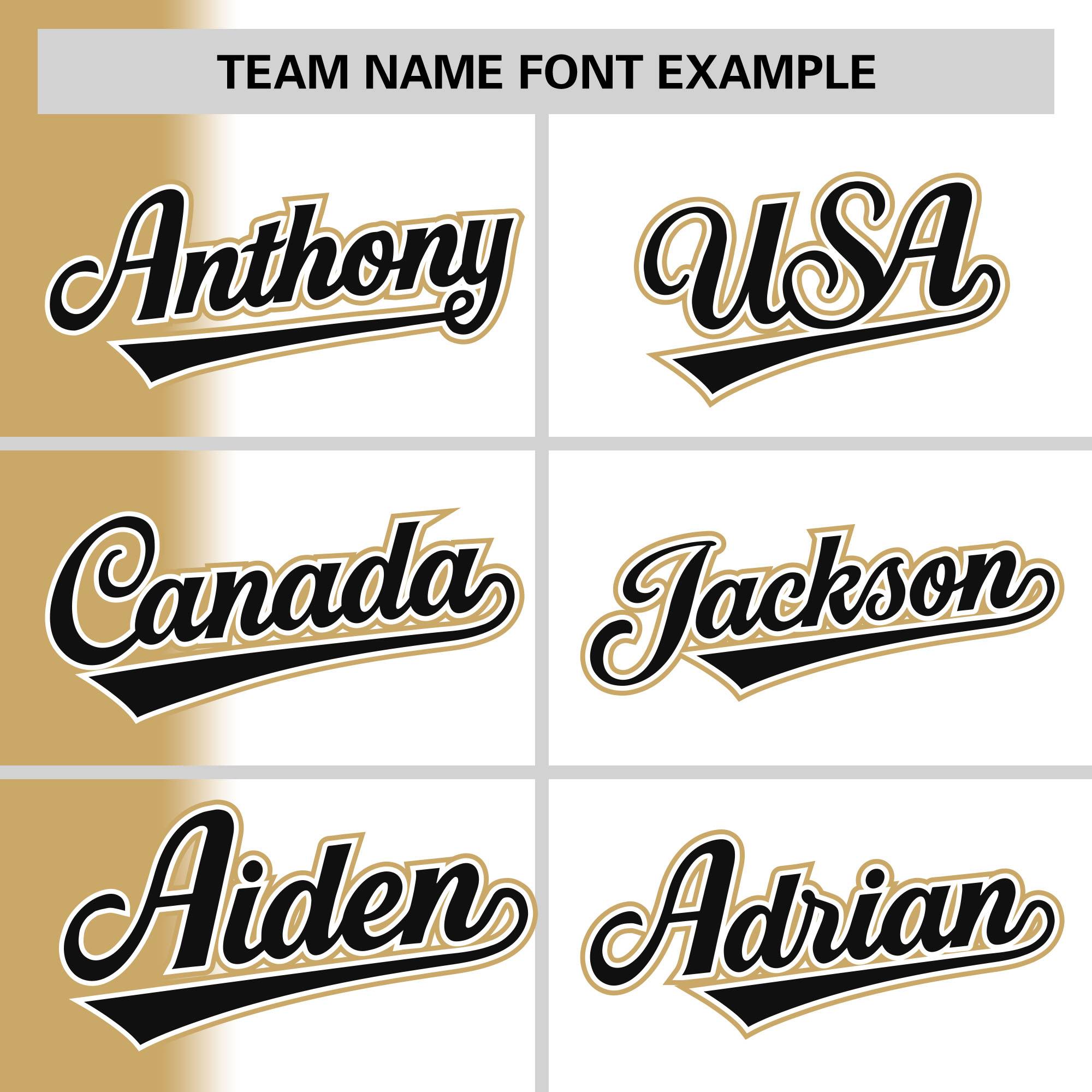 Custom White Old Gold Pinstripe Personalized Gradient Authentic Baseball Jersey