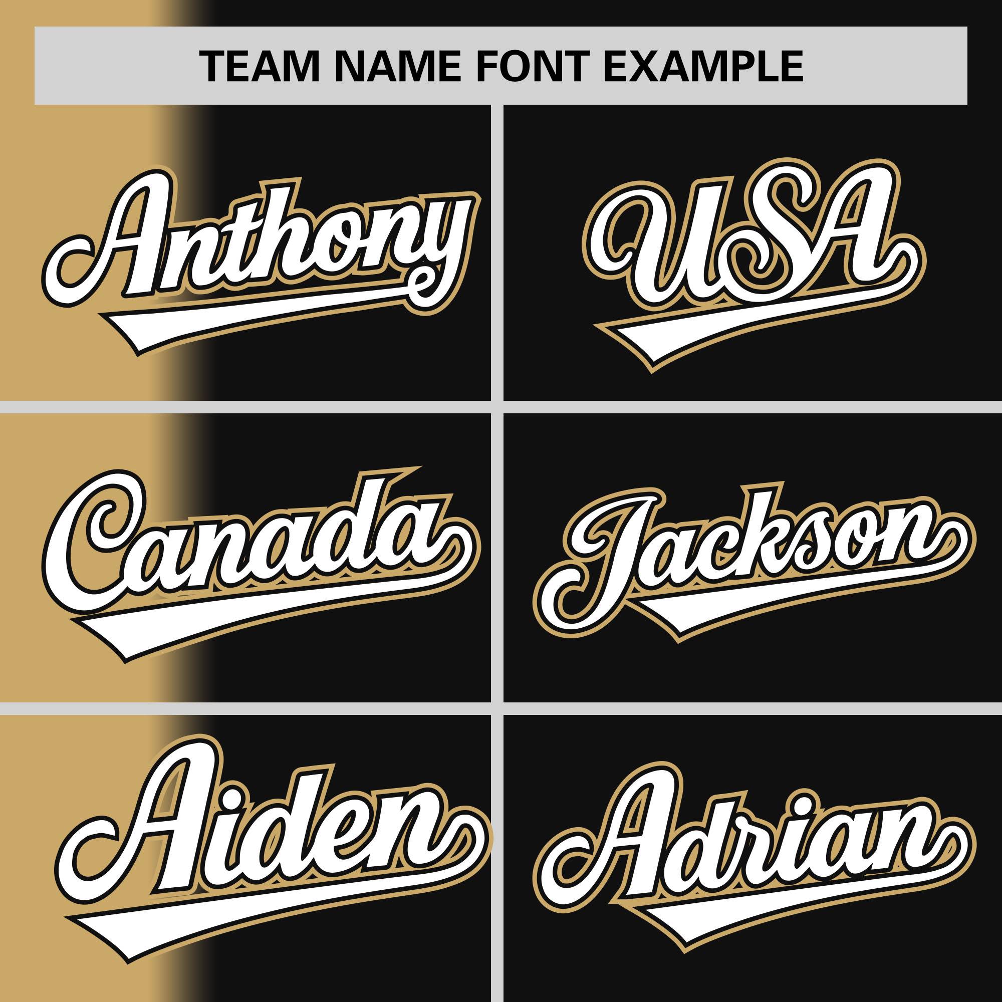 Custom Black Old Gold Pinstripe Personalized Gradient Authentic Baseball Jersey