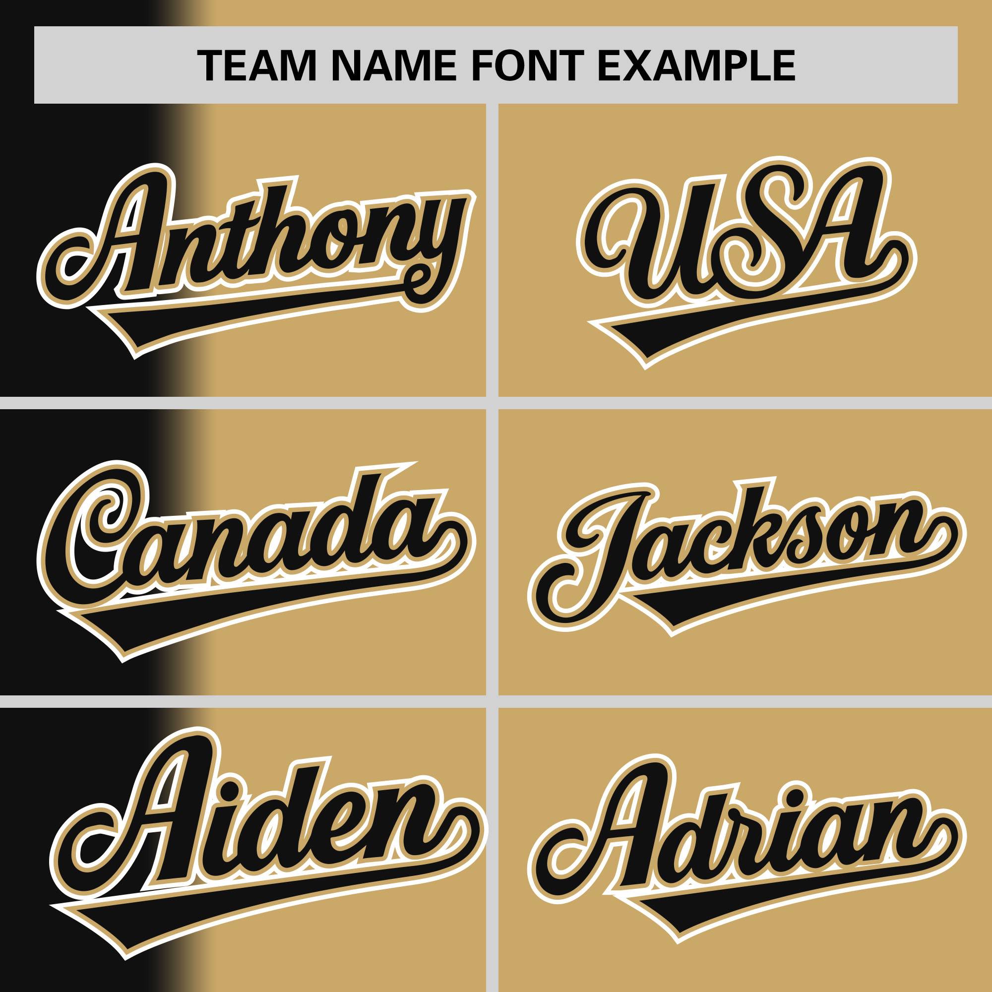 Custom Old Gold Black Pinstripe Personalized Gradient Authentic Baseball Jersey