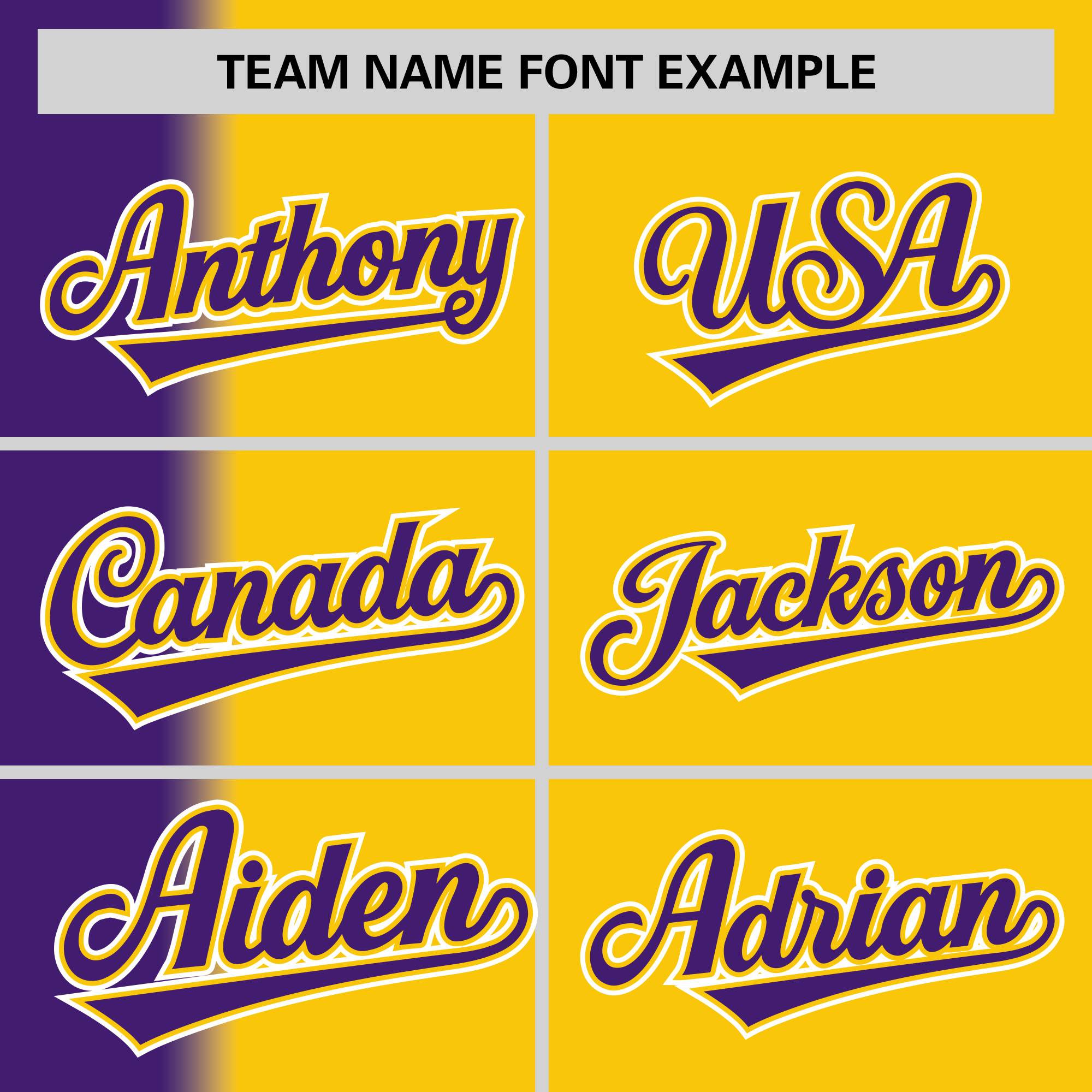 Custom Gold Purple Pinstripe Personalized Gradient Authentic Baseball Jersey