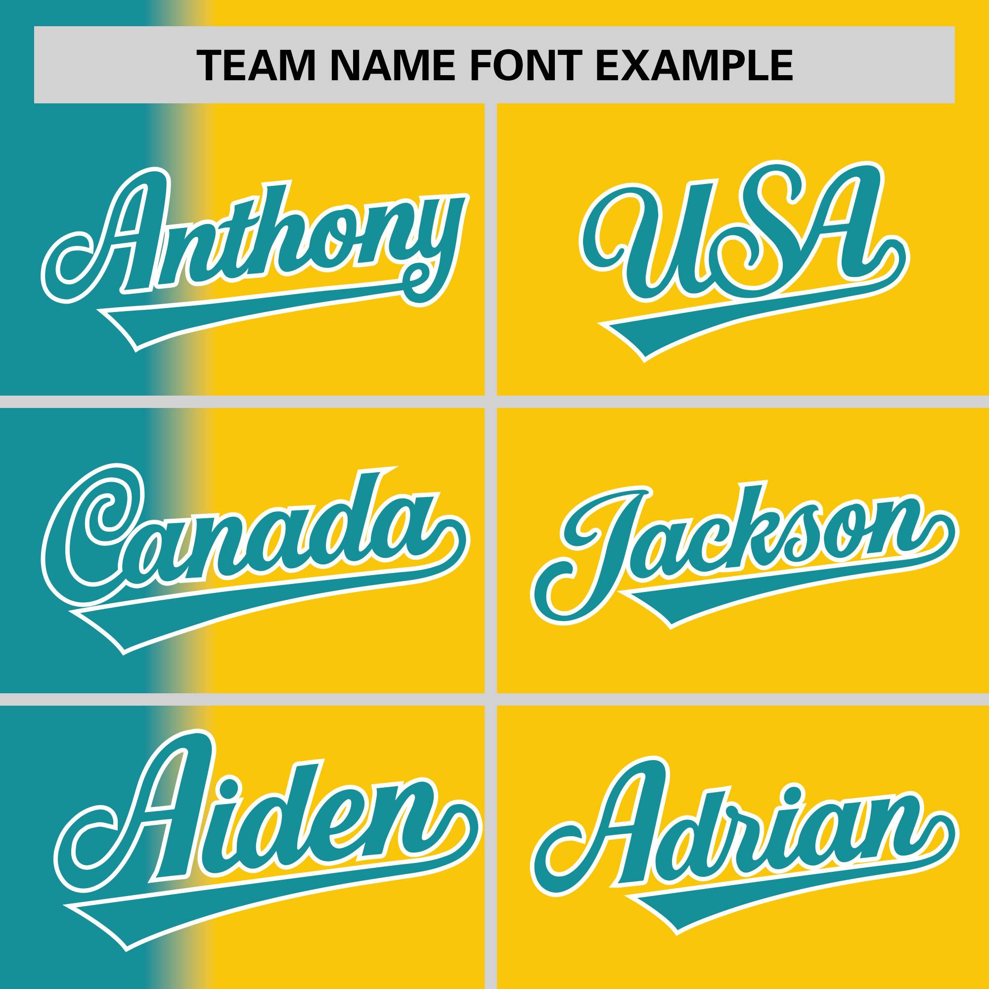 Custom Gold Aqua Pinstripe Personalized Gradient Authentic Baseball Jersey