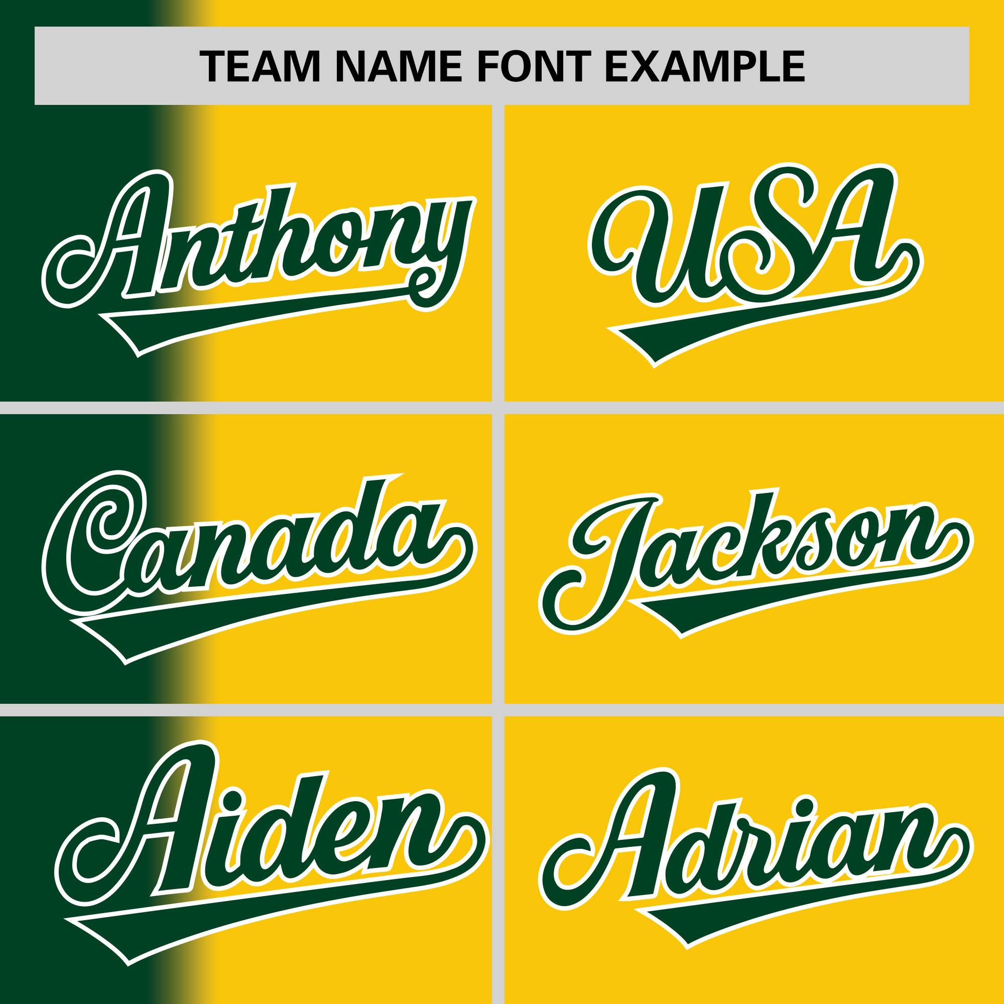 Custom Gold Green Pinstripe Personalized Gradient Authentic Baseball Jersey