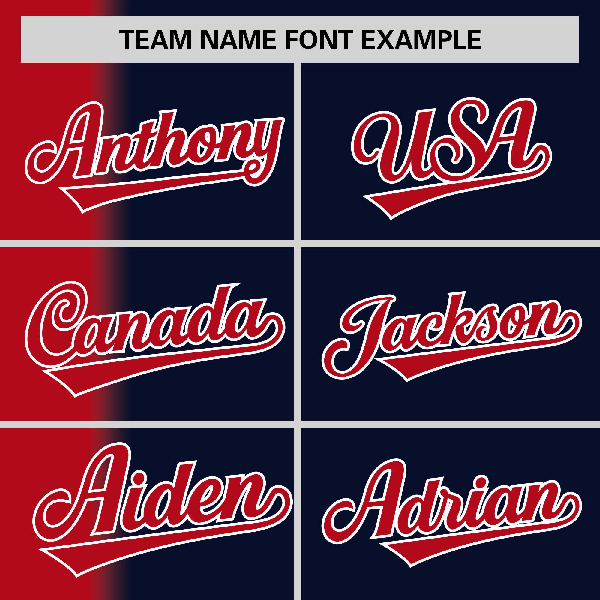 Custom Navy Red Pinstripe Personalized Gradient Authentic Baseball Jersey