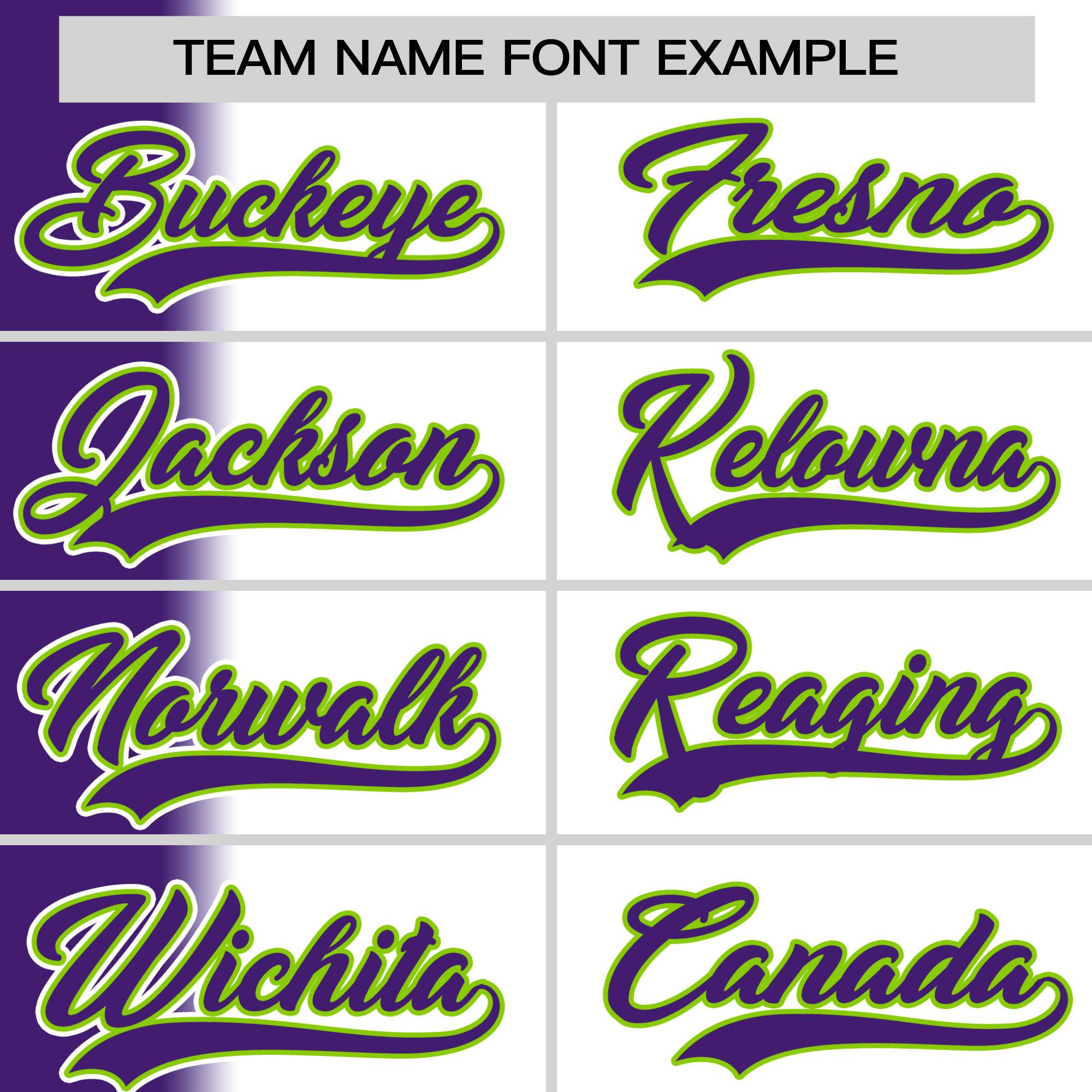 Custom White Purple Pinstripe Personalized Gradient Authentic Baseball Jersey