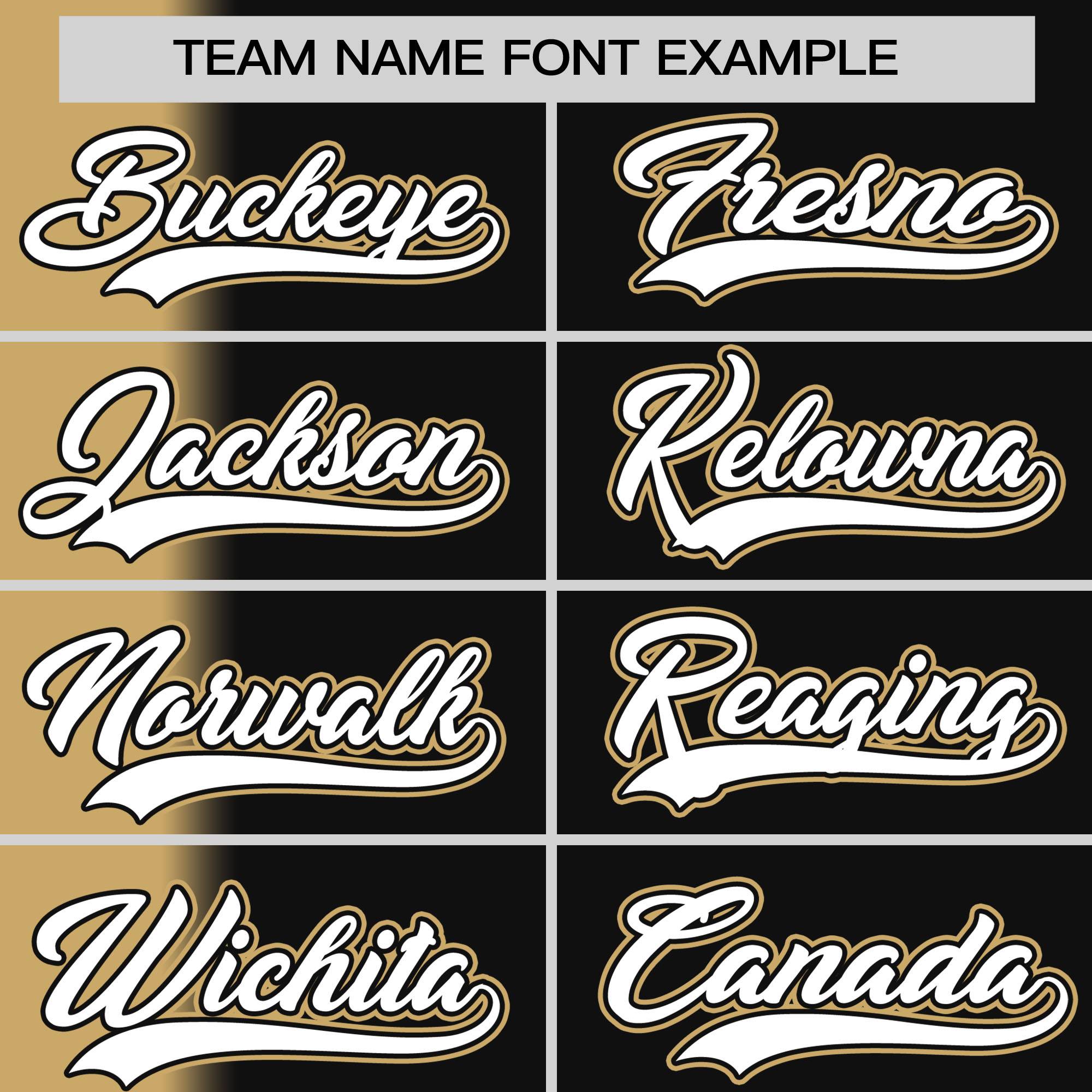 Custom Black Old Gold Pinstripe Personalized Gradient Authentic Baseball Jersey