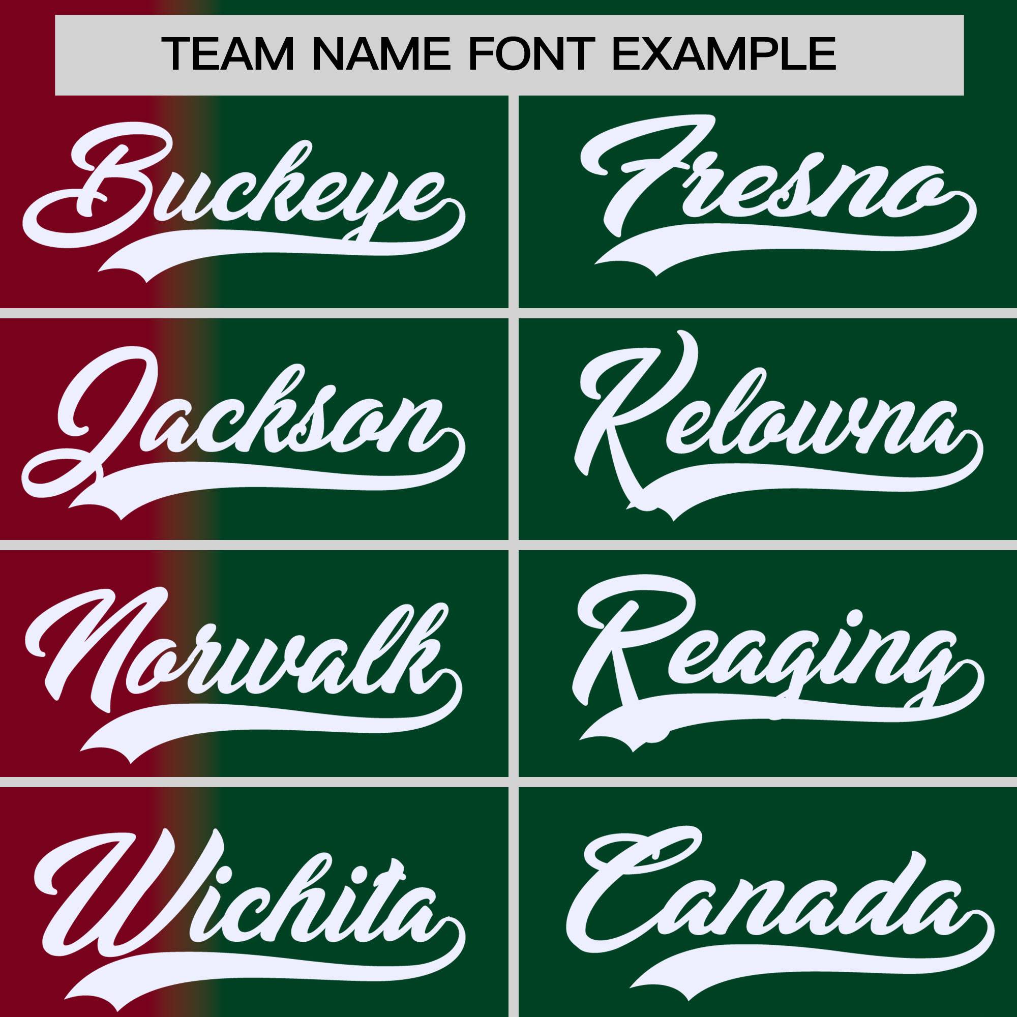 Custom Green Crimson Pinstripe Personalized Gradient Authentic Baseball Jersey