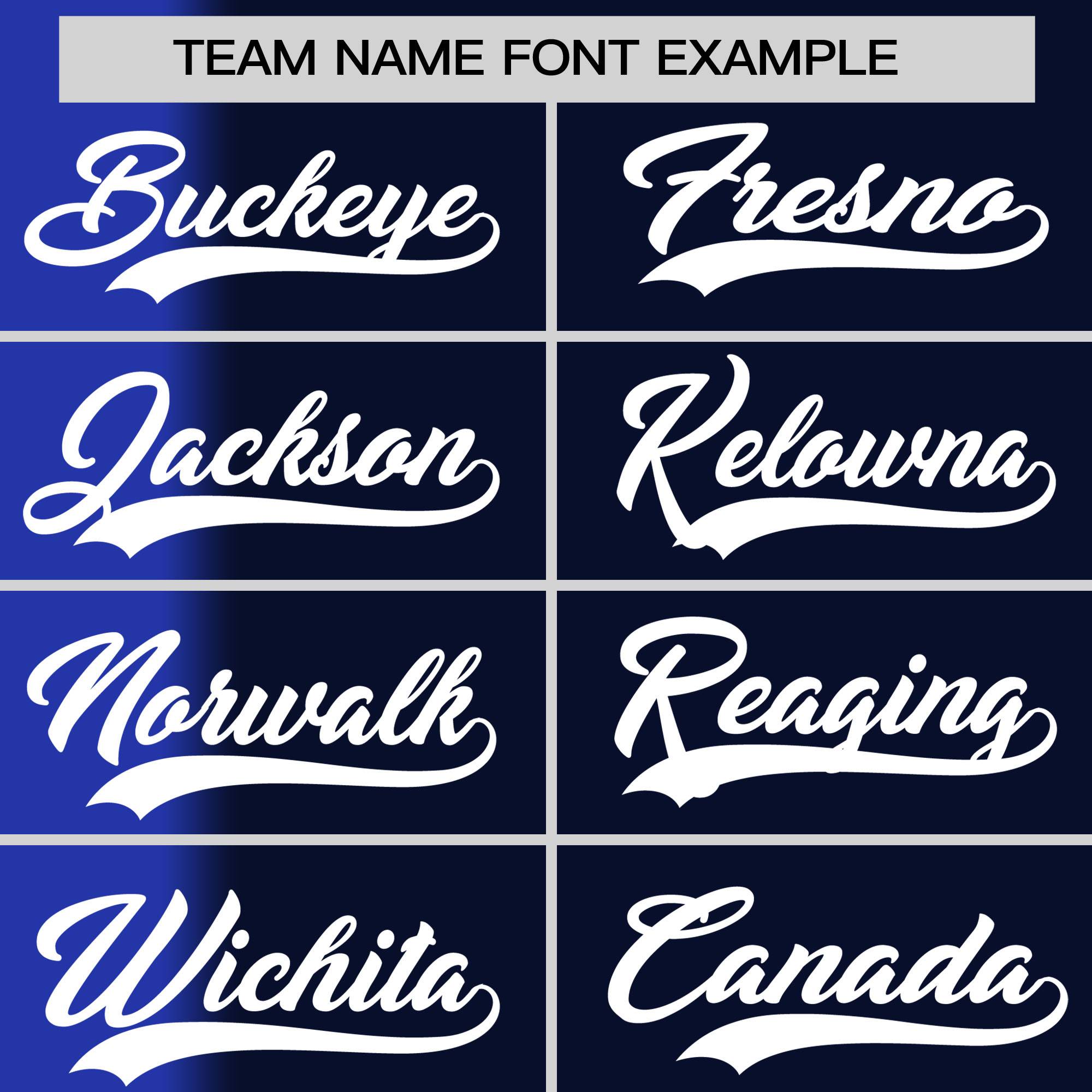 Custom Navy Royal Pinstripe Personalized Gradient Authentic Baseball Jersey