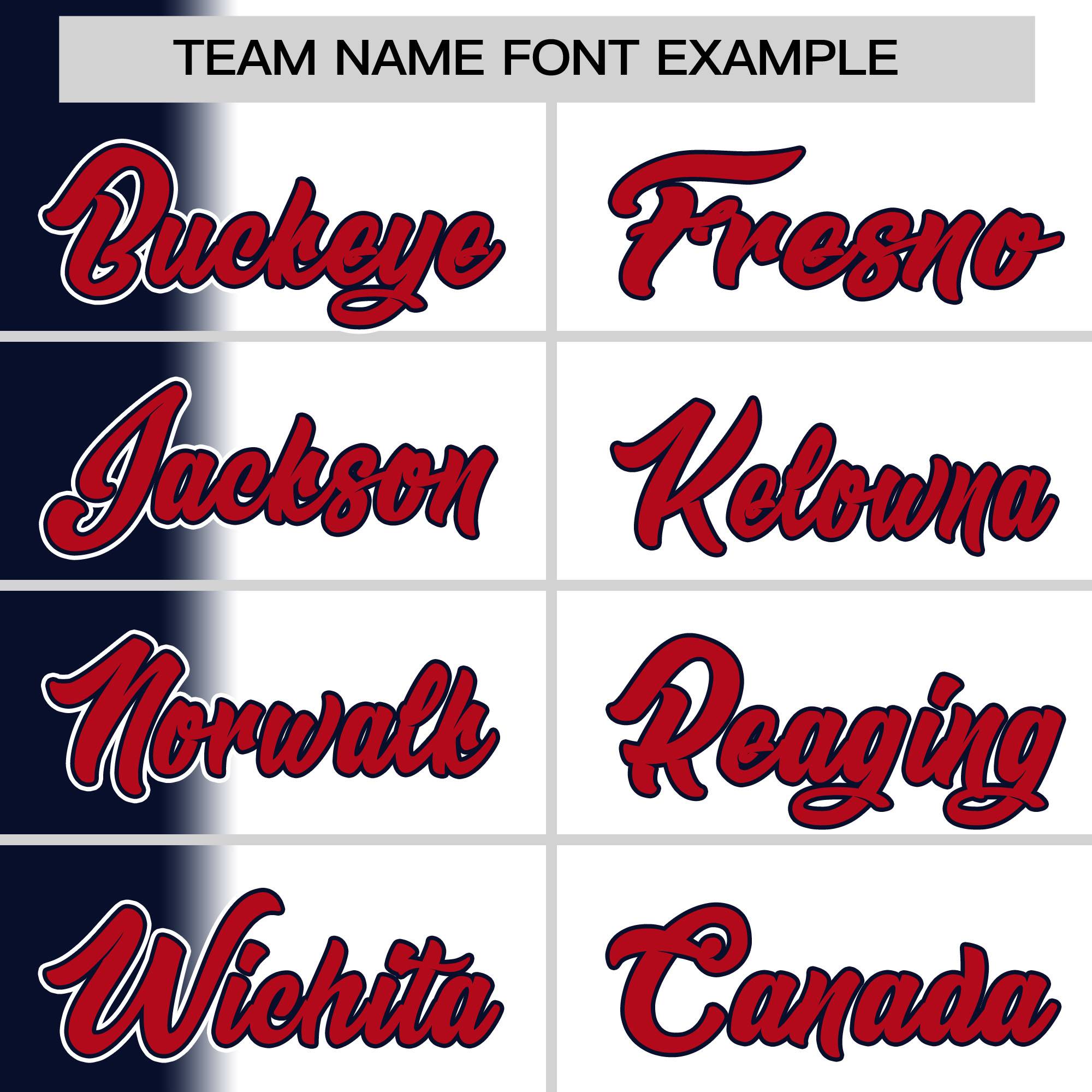 Custom White Navy Pinstripe Personalized Gradient Authentic Baseball Jersey