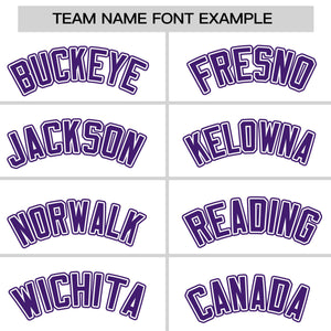 Custom White Purple Pinstripe Personalized Raglan Sleeves Authentic Baseball Jersey