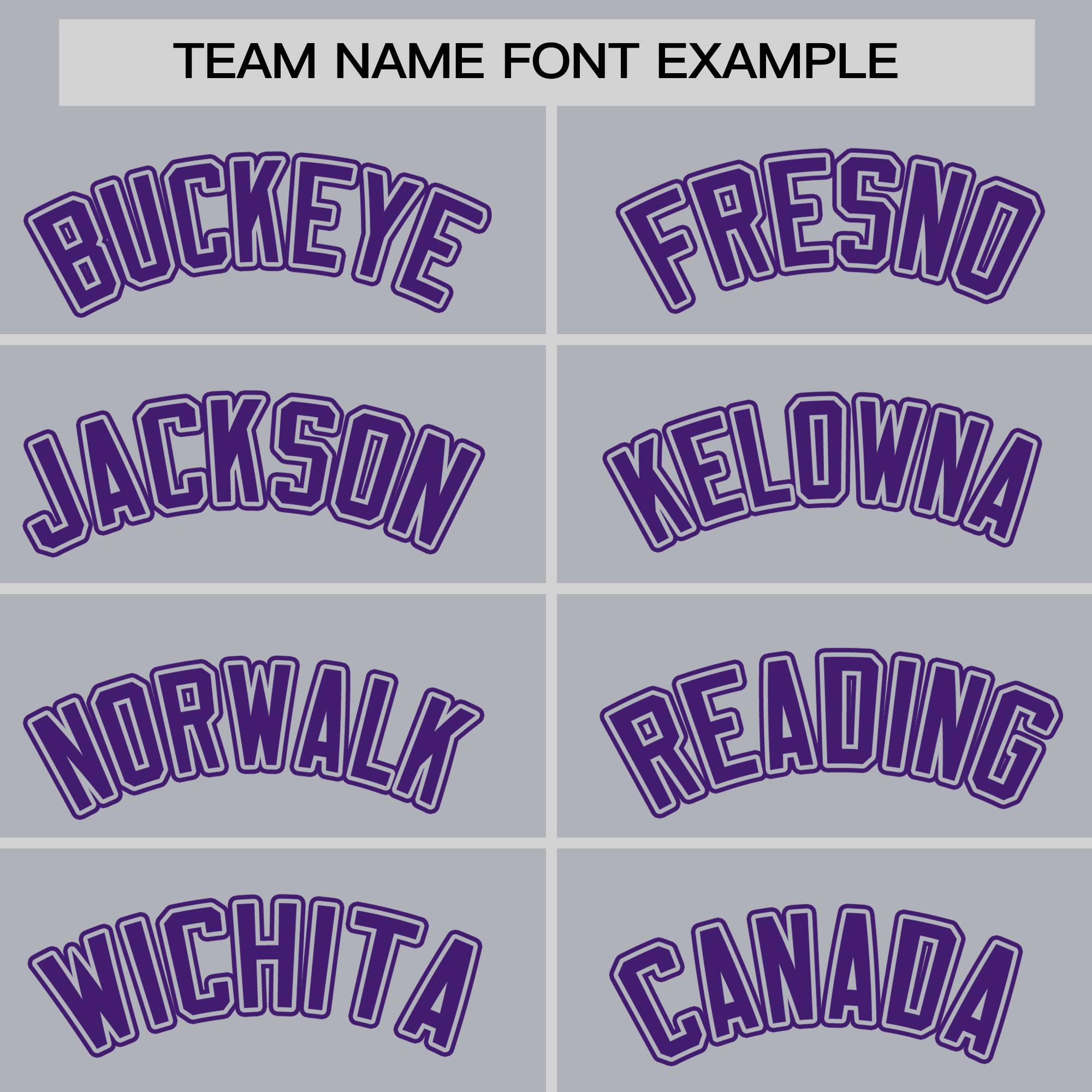 Custom Gray Purple Pinstripe Personalized Raglan Sleeves Authentic Baseball Jersey