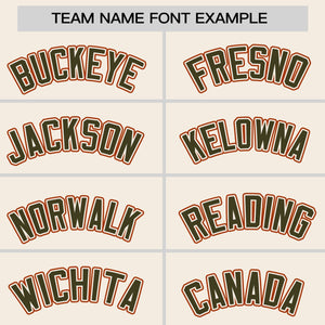 Custom Cream Texas Orange Pinstripe Personalized Raglan Sleeves Authentic Baseball Jersey