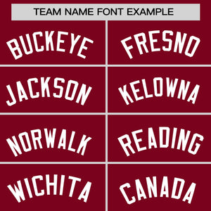 Custom Crimson Green Pinstripe Personalized Raglan Sleeves Authentic Baseball Jersey