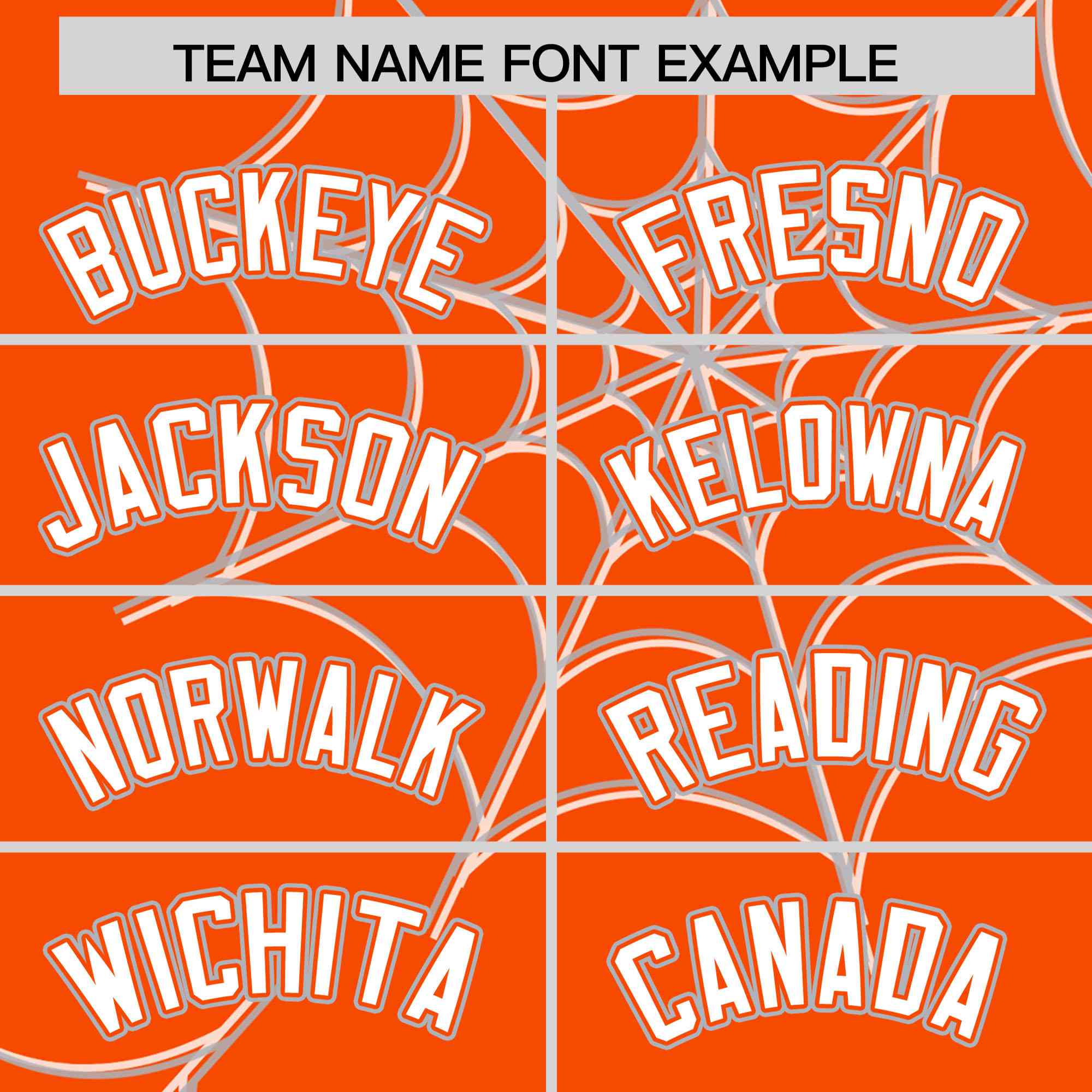 Custom Orange-Gray Spider Web Pattern Raglan Sleeves Authentic Baseball Jersey