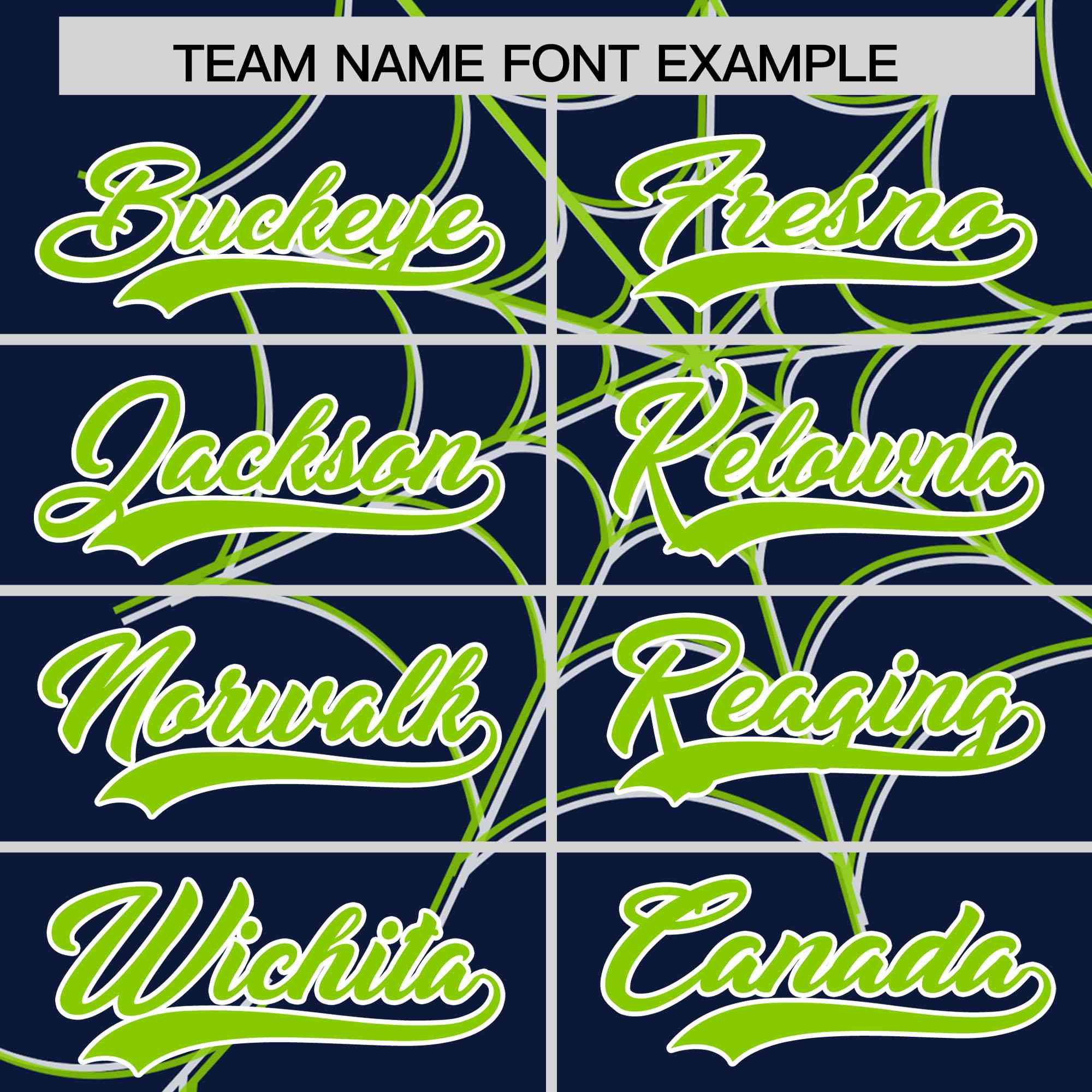 Custom Navy-Neon Green Spider Web Pattern Raglan Sleeves Authentic Baseball Jersey