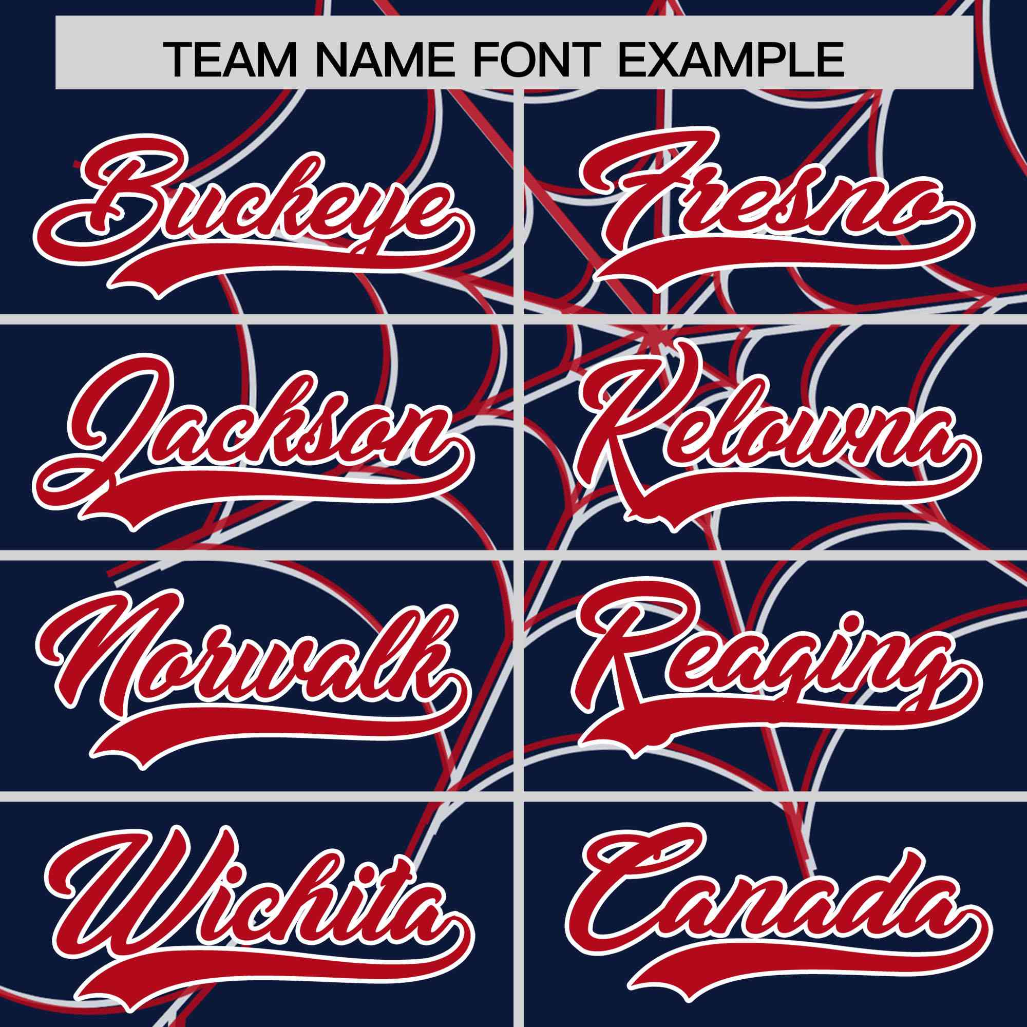 Custom Navy Red Spider Web Pattern Raglan Sleeves Authentic Baseball Jersey