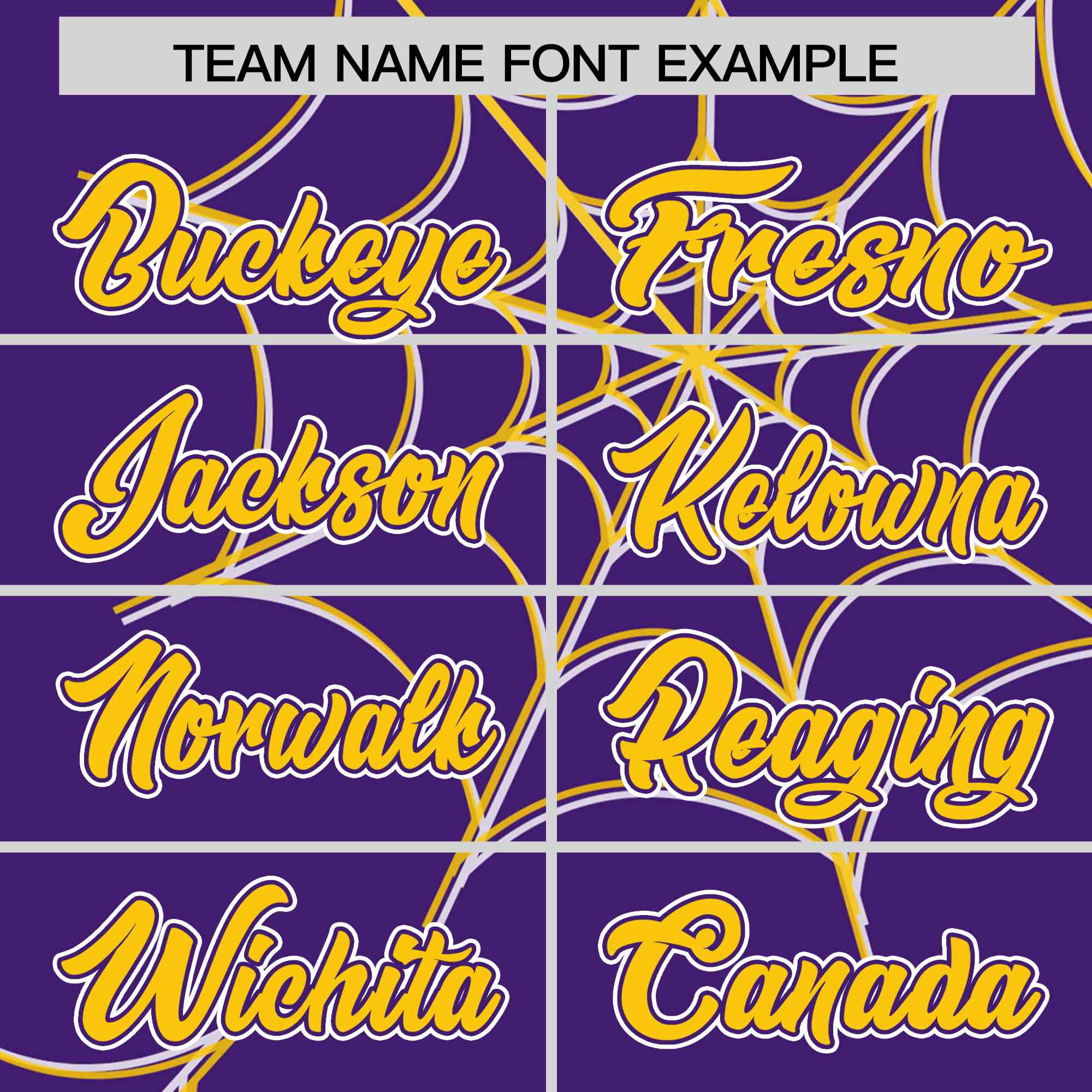 Custom Purple-Gold Spider Web Pattern Raglan Sleeves Authentic Baseball Jersey