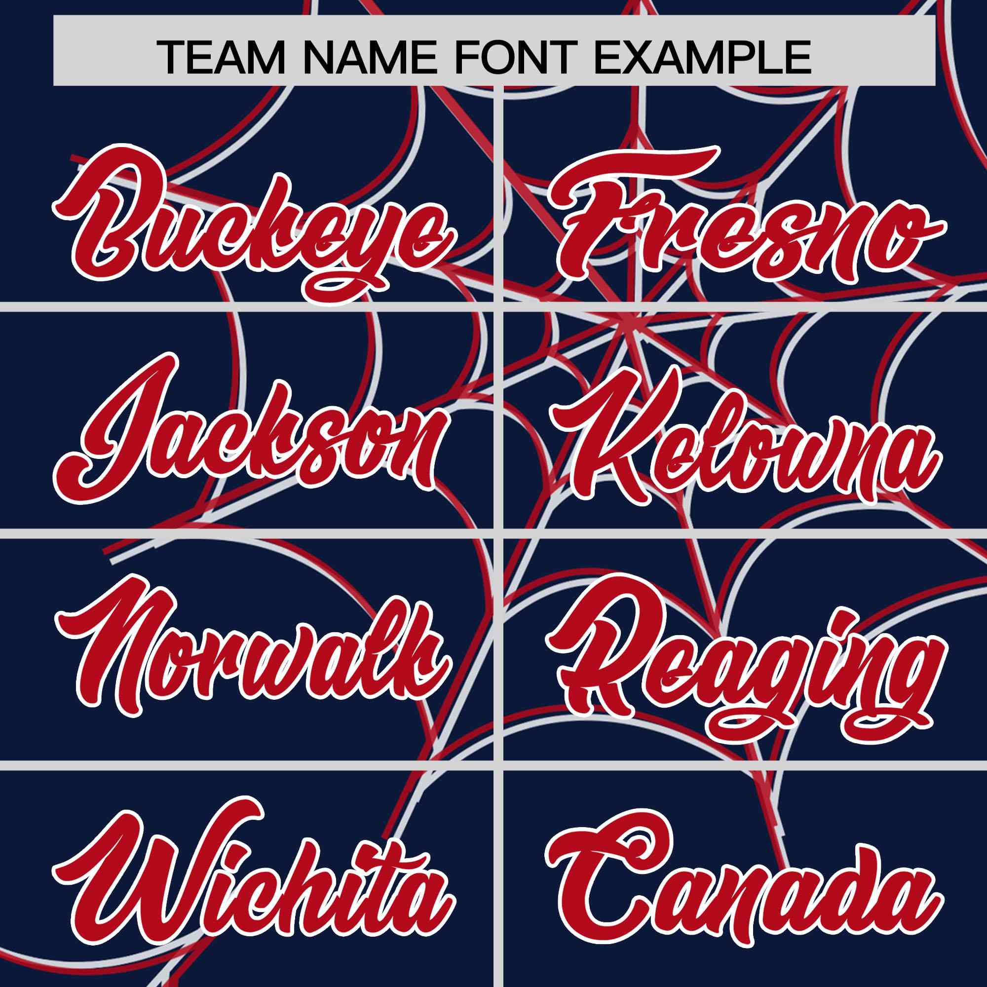 Custom Navy Red Spider Web Pattern Raglan Sleeves Authentic Baseball Jersey