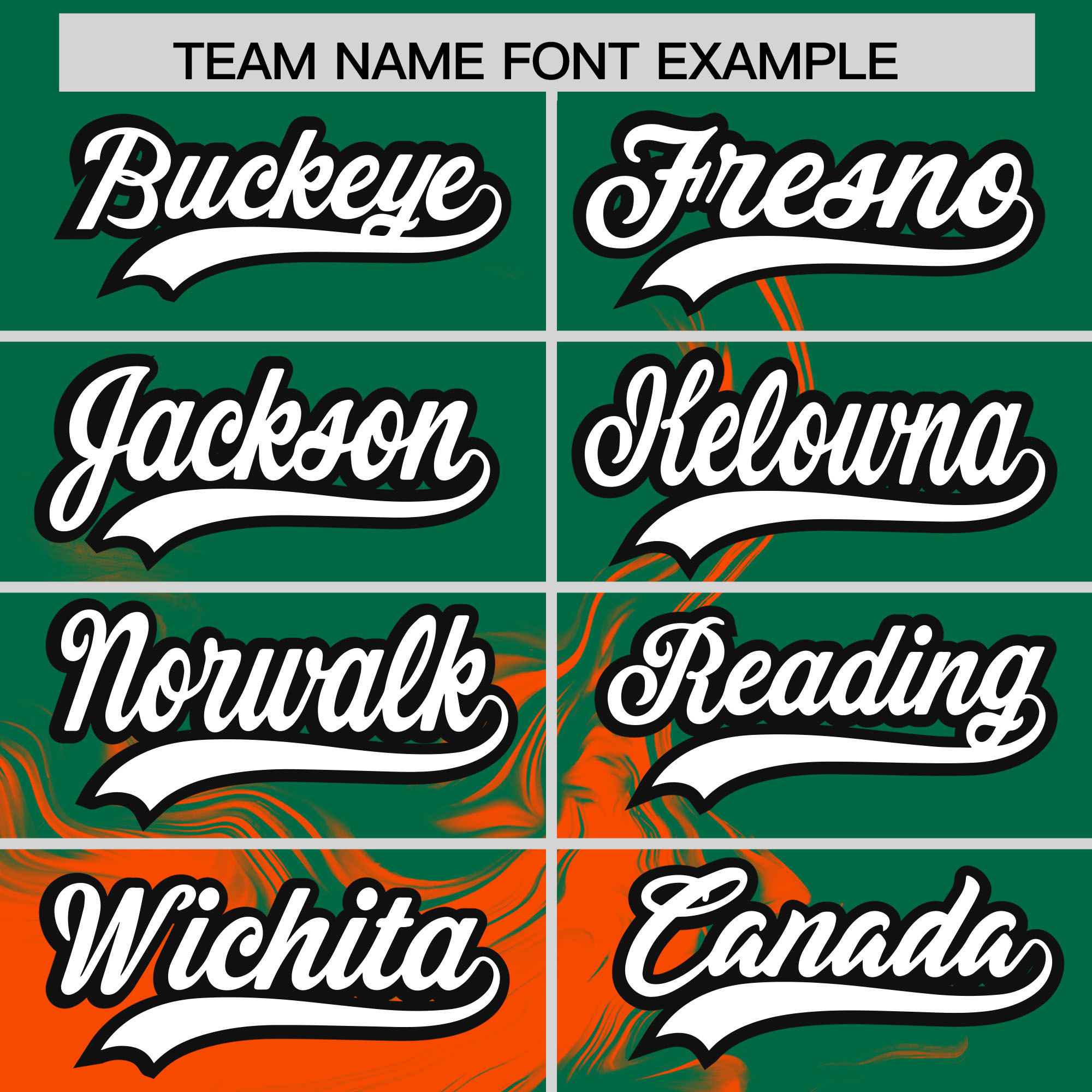 Custom Kelly Green Orange Personalized Ink Pattern Authentic Baseball Jersey