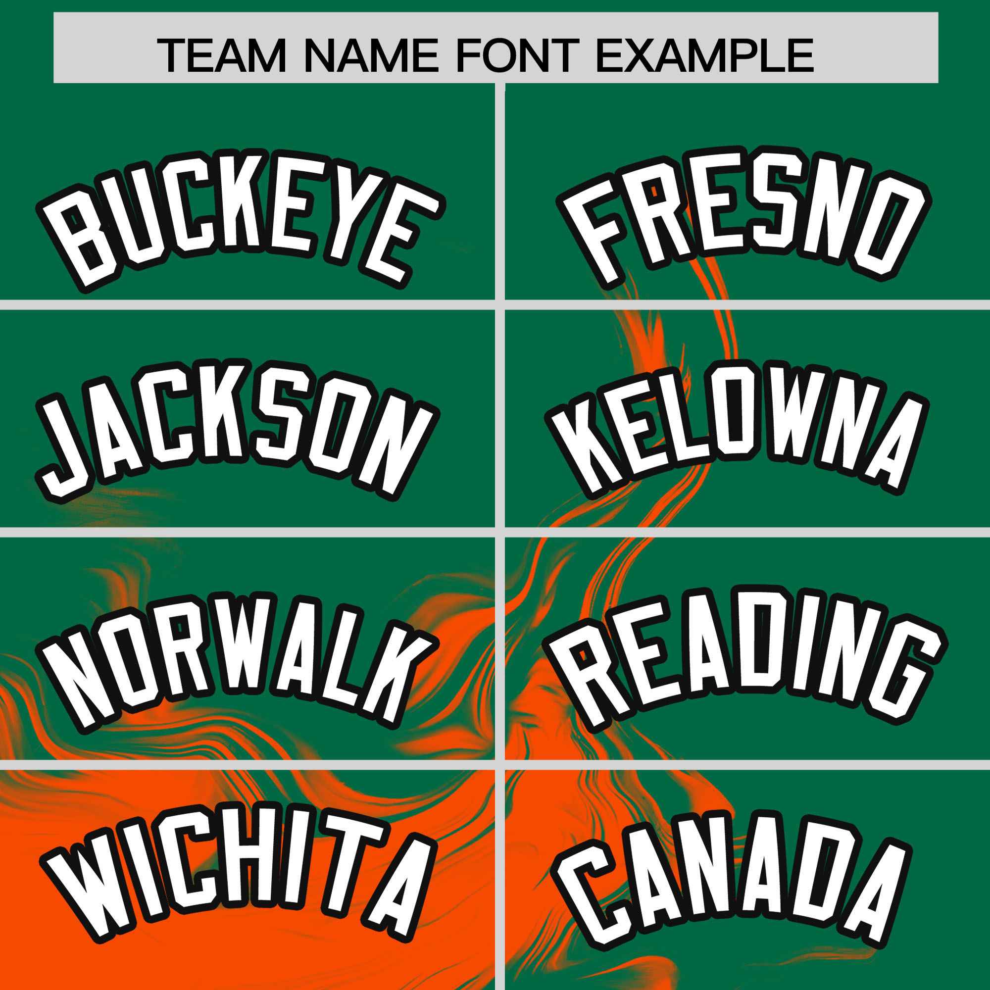 Custom Kelly Green Orange Personalized Ink Pattern Authentic Baseball Jersey