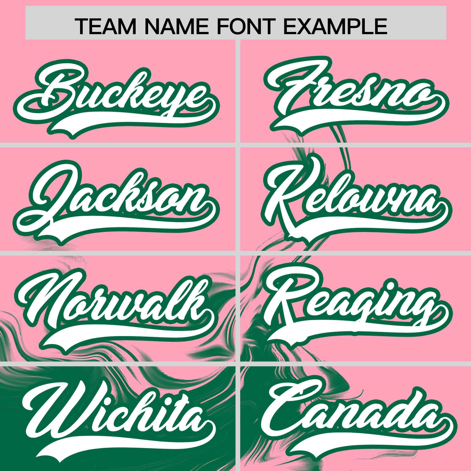 Custom Light Pink Kelly Green Personalized Ink Pattern Authentic Baseball Jersey