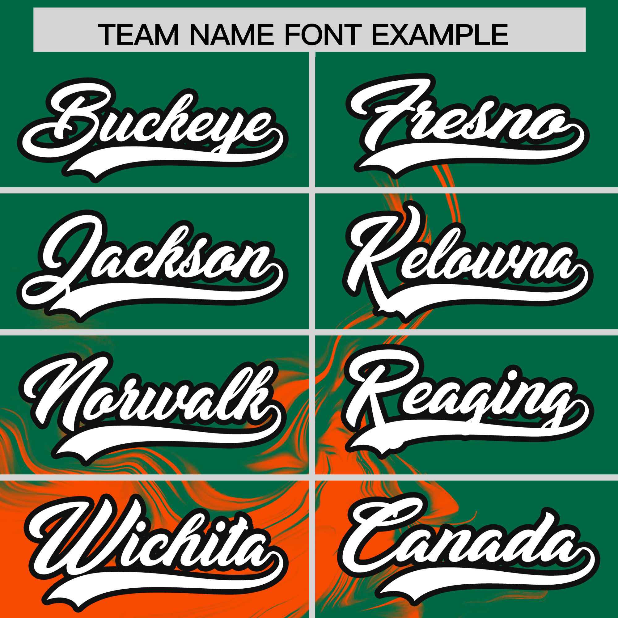 Custom Kelly Green Orange Personalized Ink Pattern Authentic Baseball Jersey